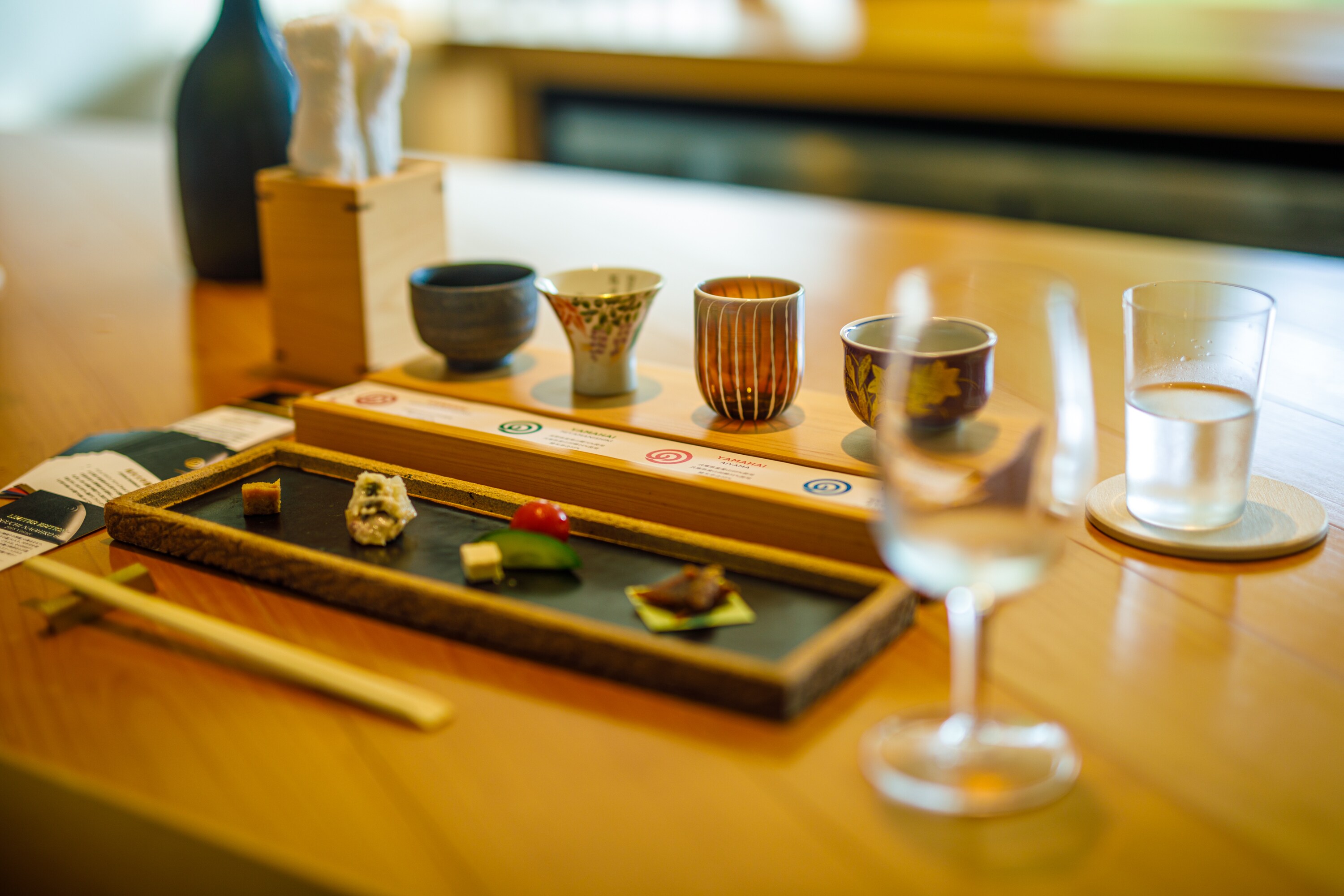 Tasting experience at the sake brewery "Noguchi Naohiko Research Institute"
