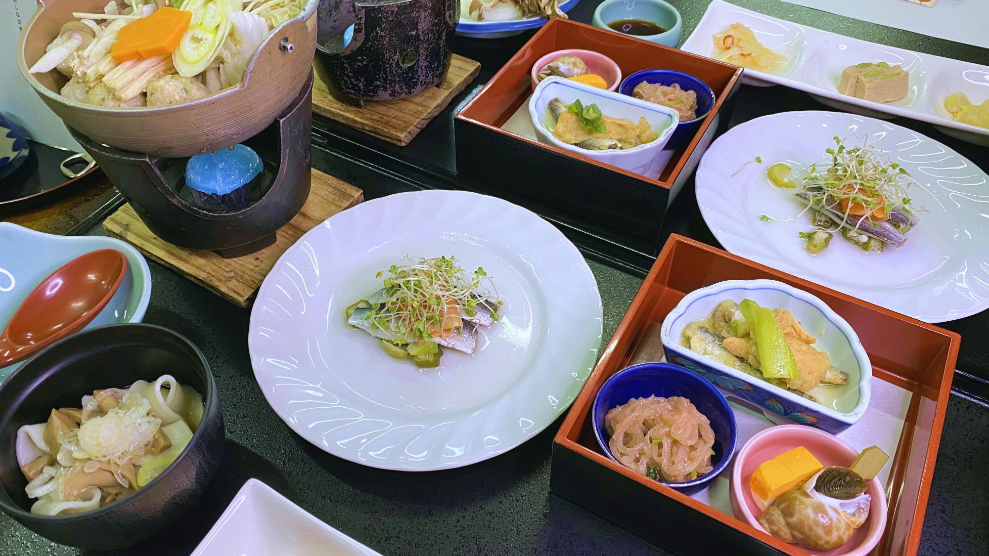 [Example of seasonal kaiseki cuisine]