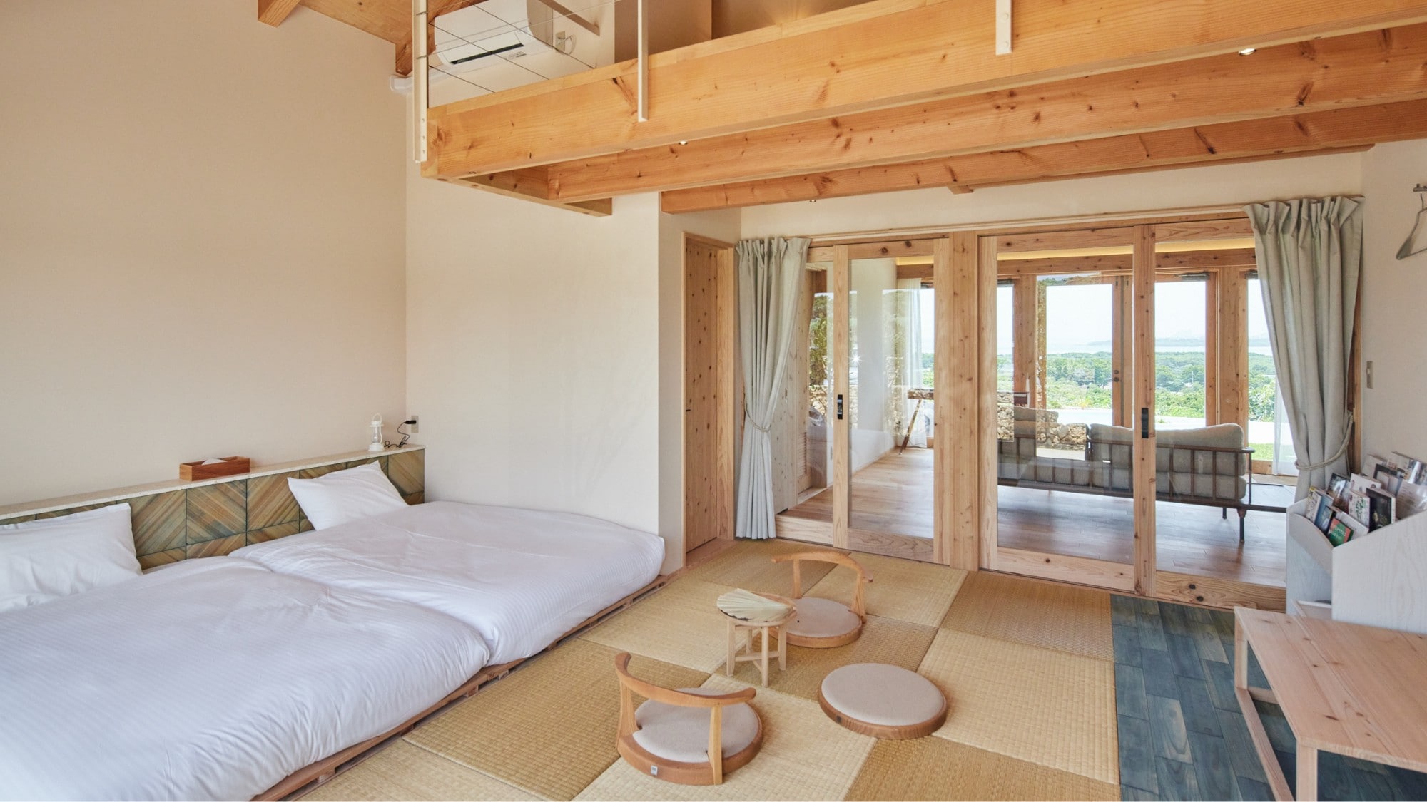 Relax in a spacious room with twin beds.