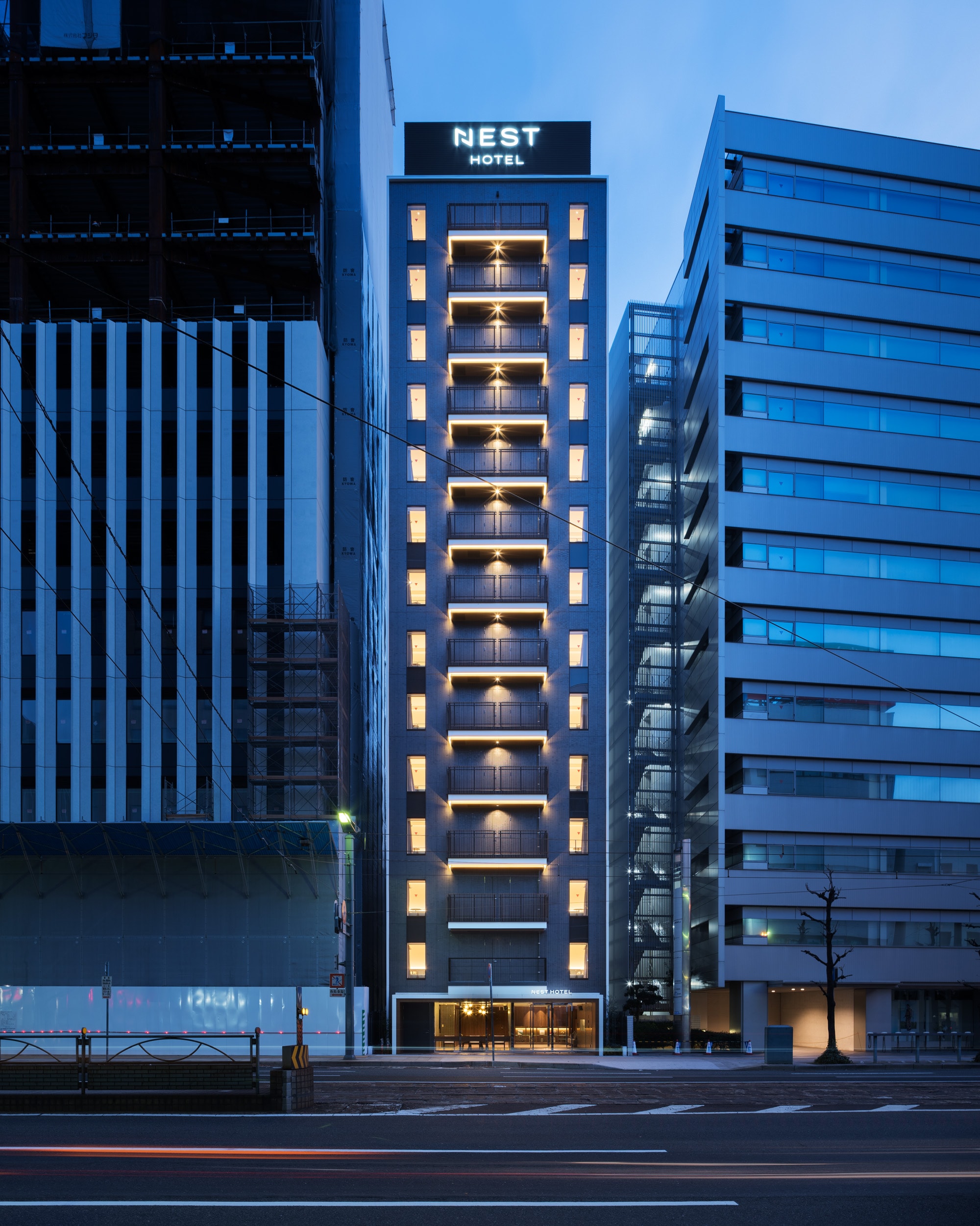 Approximately 1 minute walk from Ebisucho Station on the Hiroshima Municipal Railway