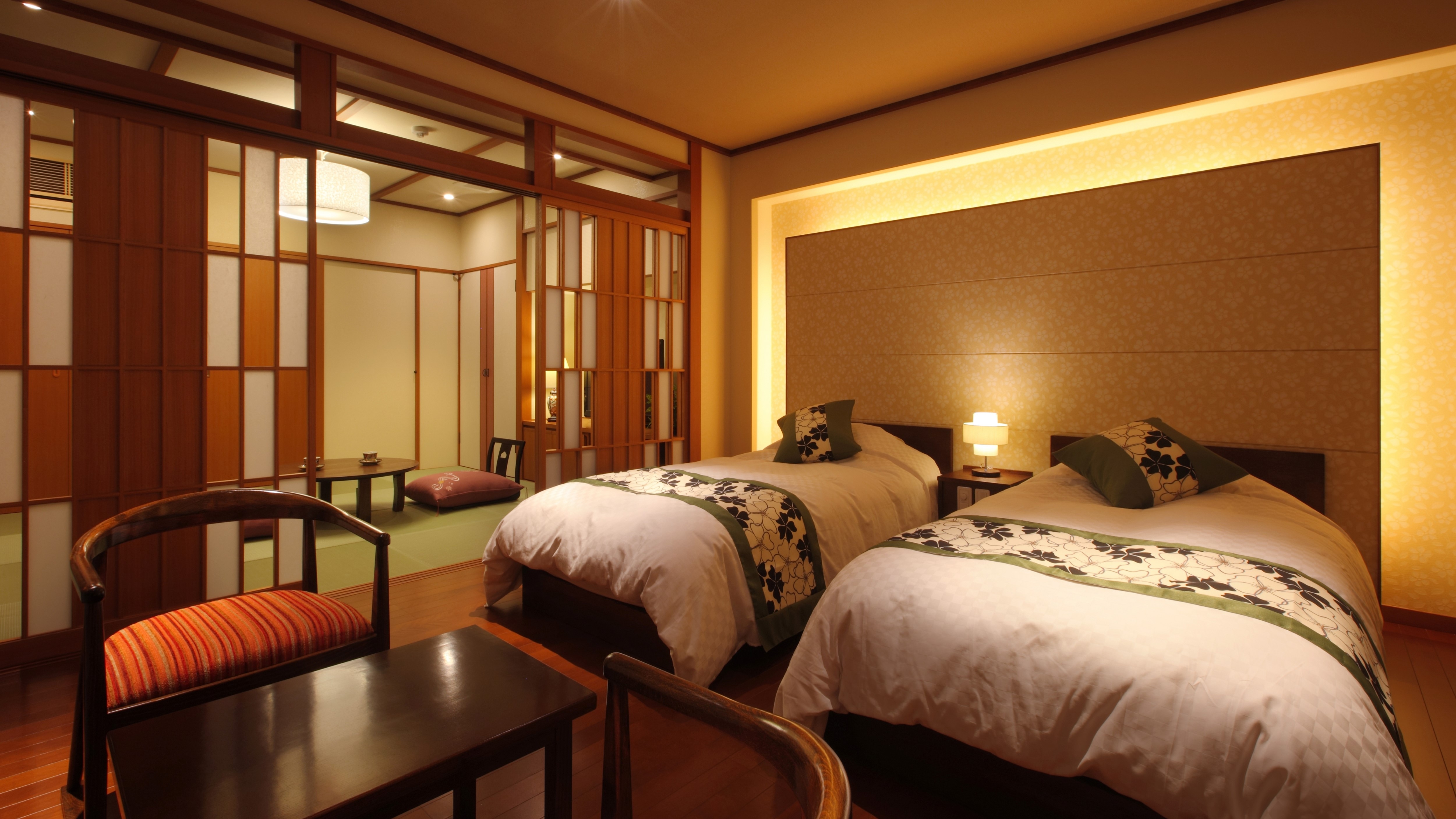 [Phòng hiện đại kiểu Nhật (Phòng kiểu Nhật + giường đôi)] Ví dụ về phòng dành cho khách