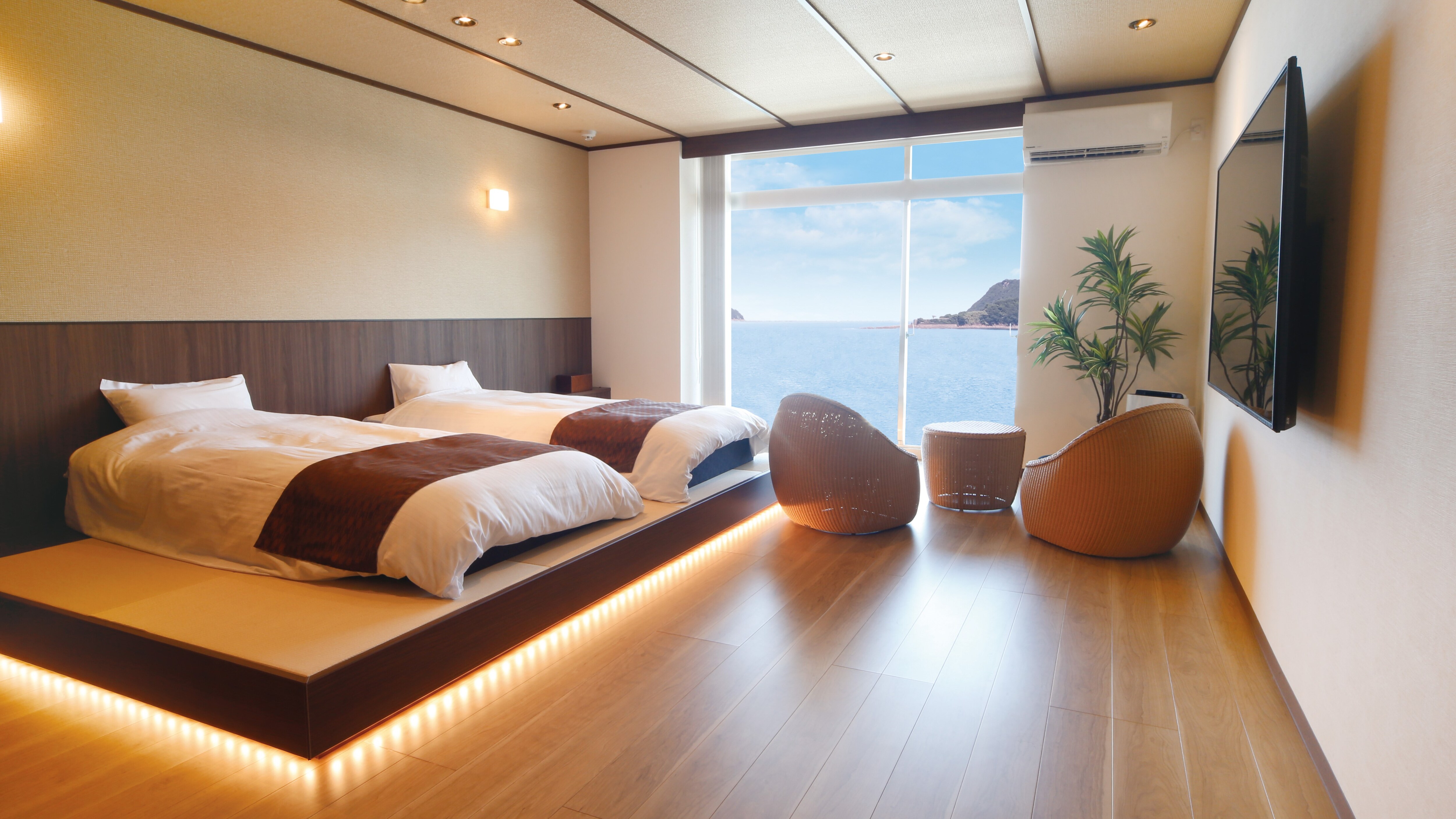 Renovated in July 2022♪ Western-style room with ocean view
