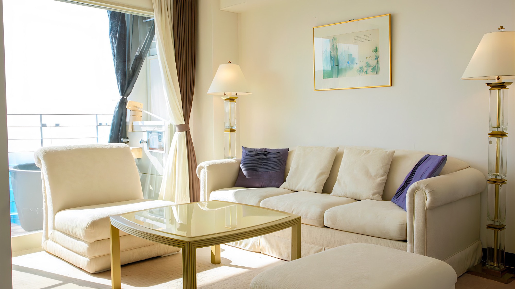 [Ocean Suite] 55㎡ + sân thượng riêng 8㎡ Bồn tắm lộ thiên bằng sứ Shigaraki