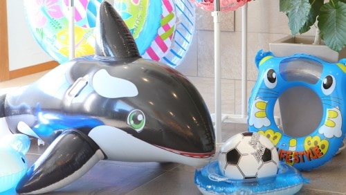 Playground equipment available for rent in summer (^^♪