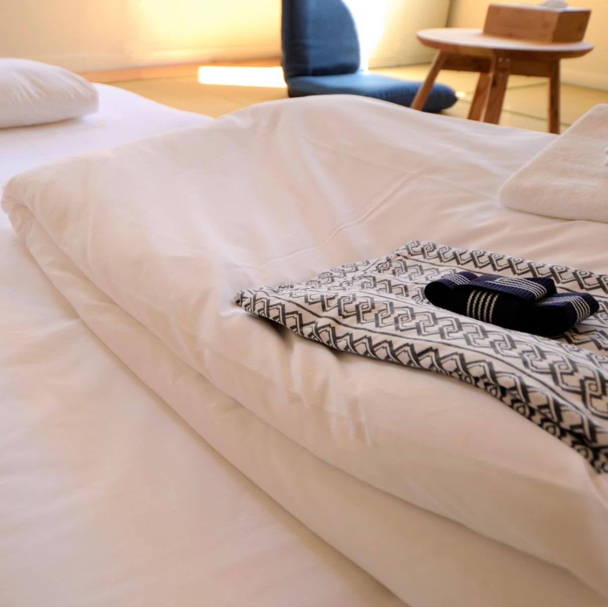 Smooth linen fluffy duvet