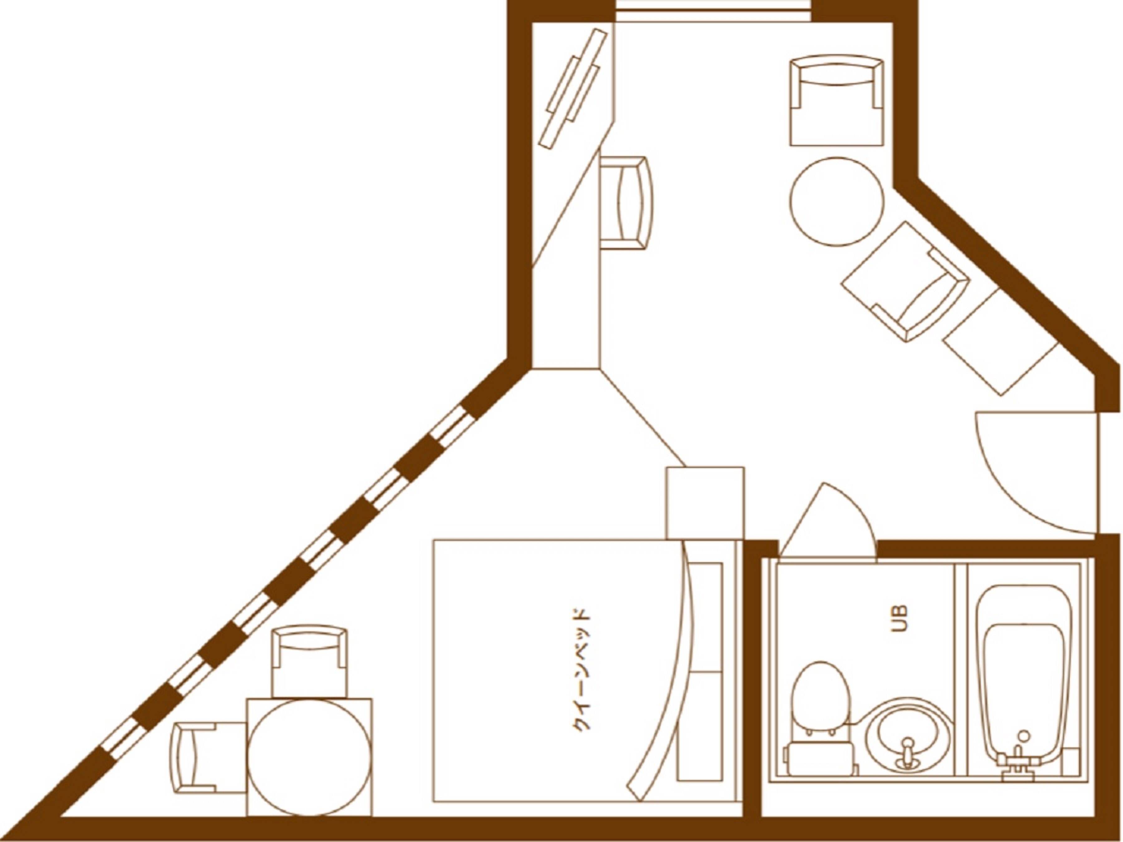 [禁煙] 日式雙人房（22.2m2/席夢思床180cm）