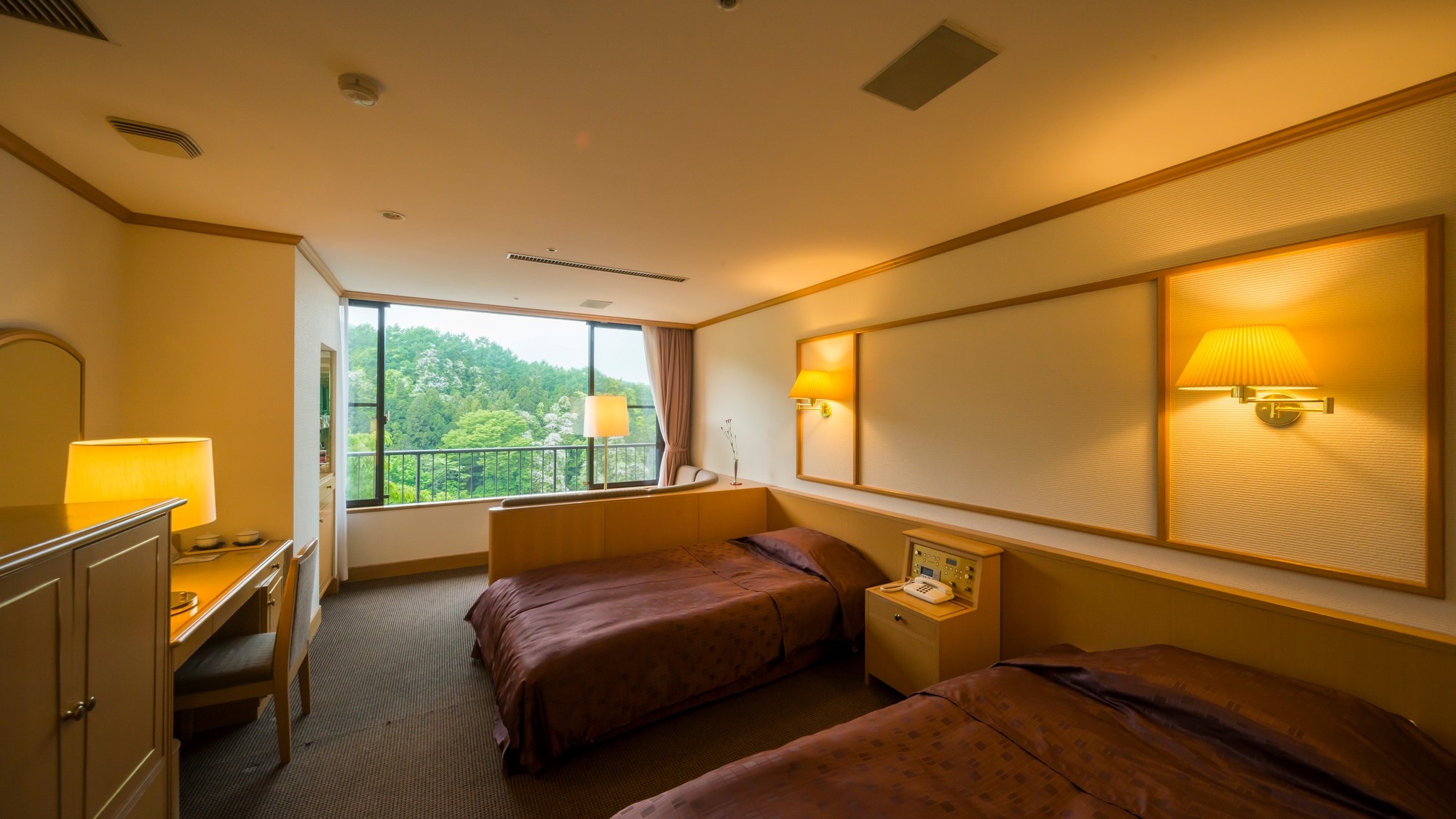 Quiet annex "Kotohogi" twin bedroom with a calm atmosphere