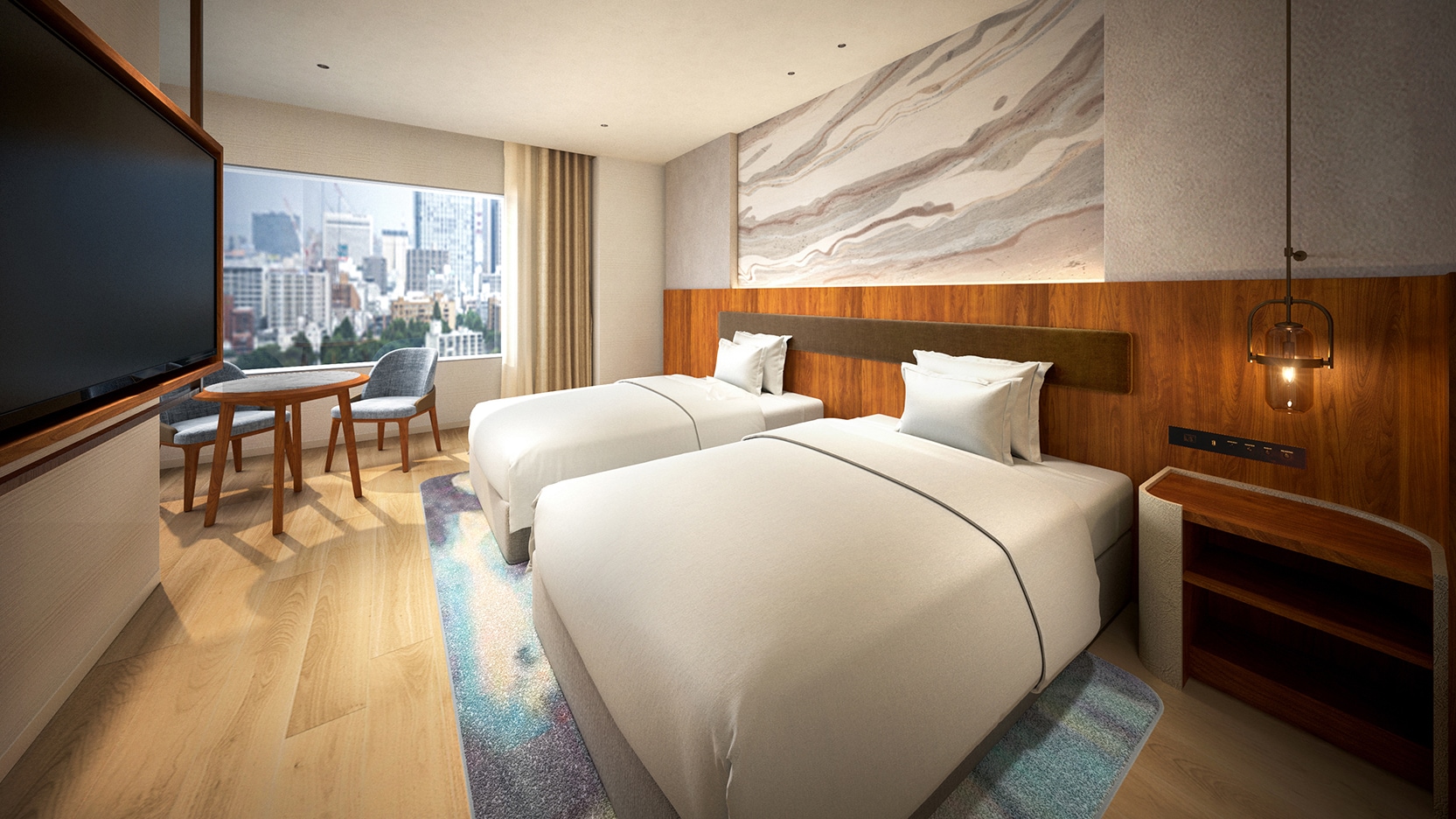 [Phòng Deluxe Twin] ◆Phòng không hút thuốc có 2 giường đơn◆ *Hình ảnh chỉ mang tính chất minh họa.