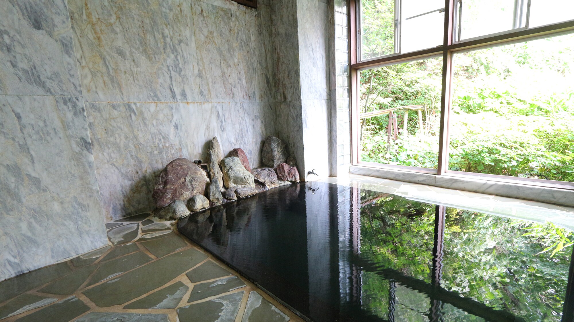 This is a hot spring with water directly from the source.