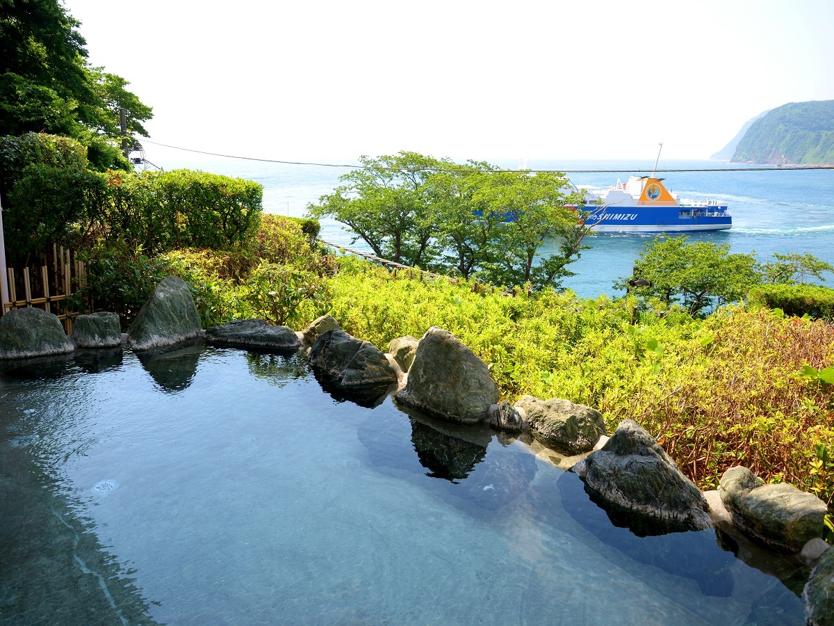 View from the men's bath