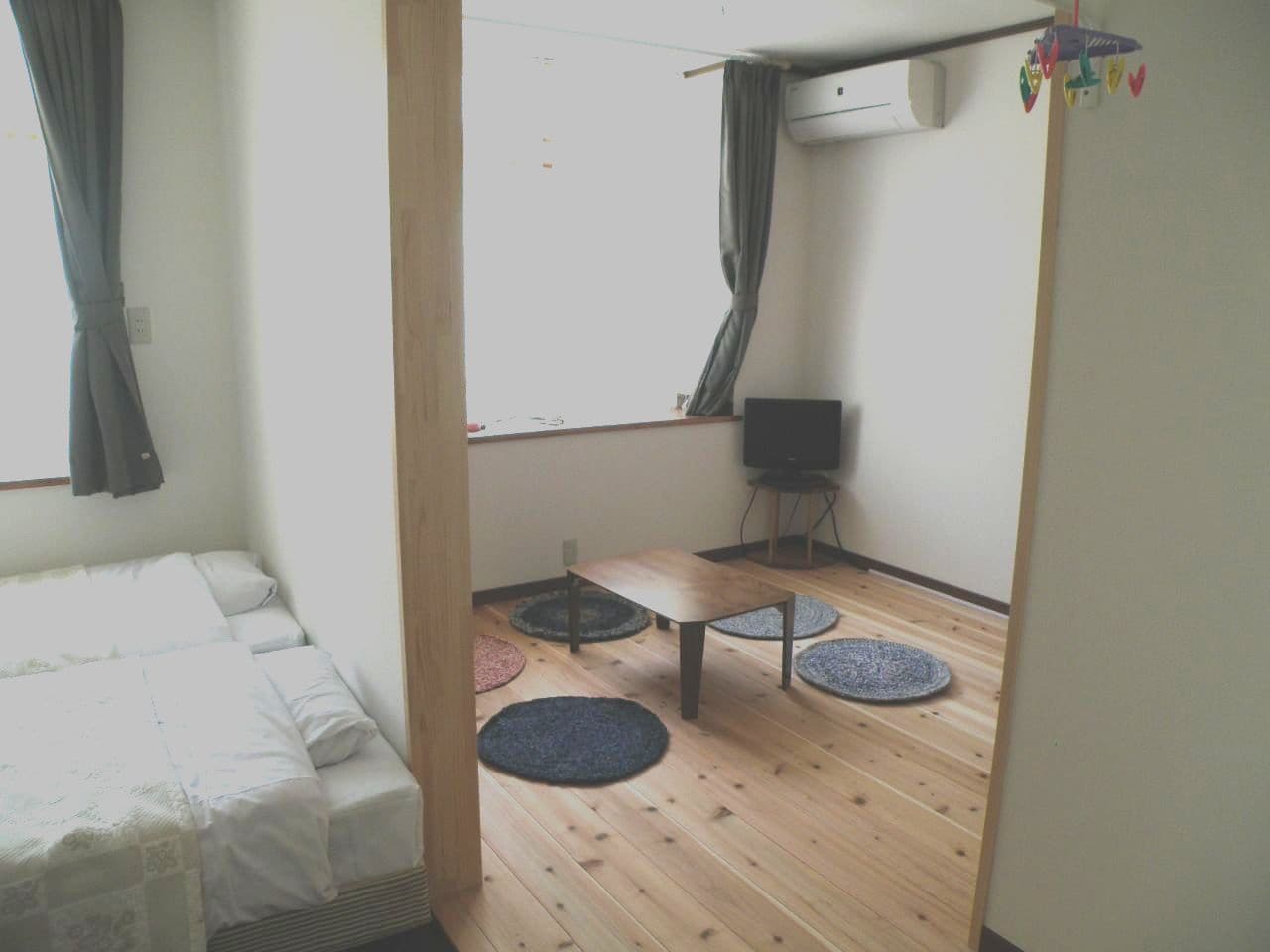 Two adjacent western-style rooms with lofts