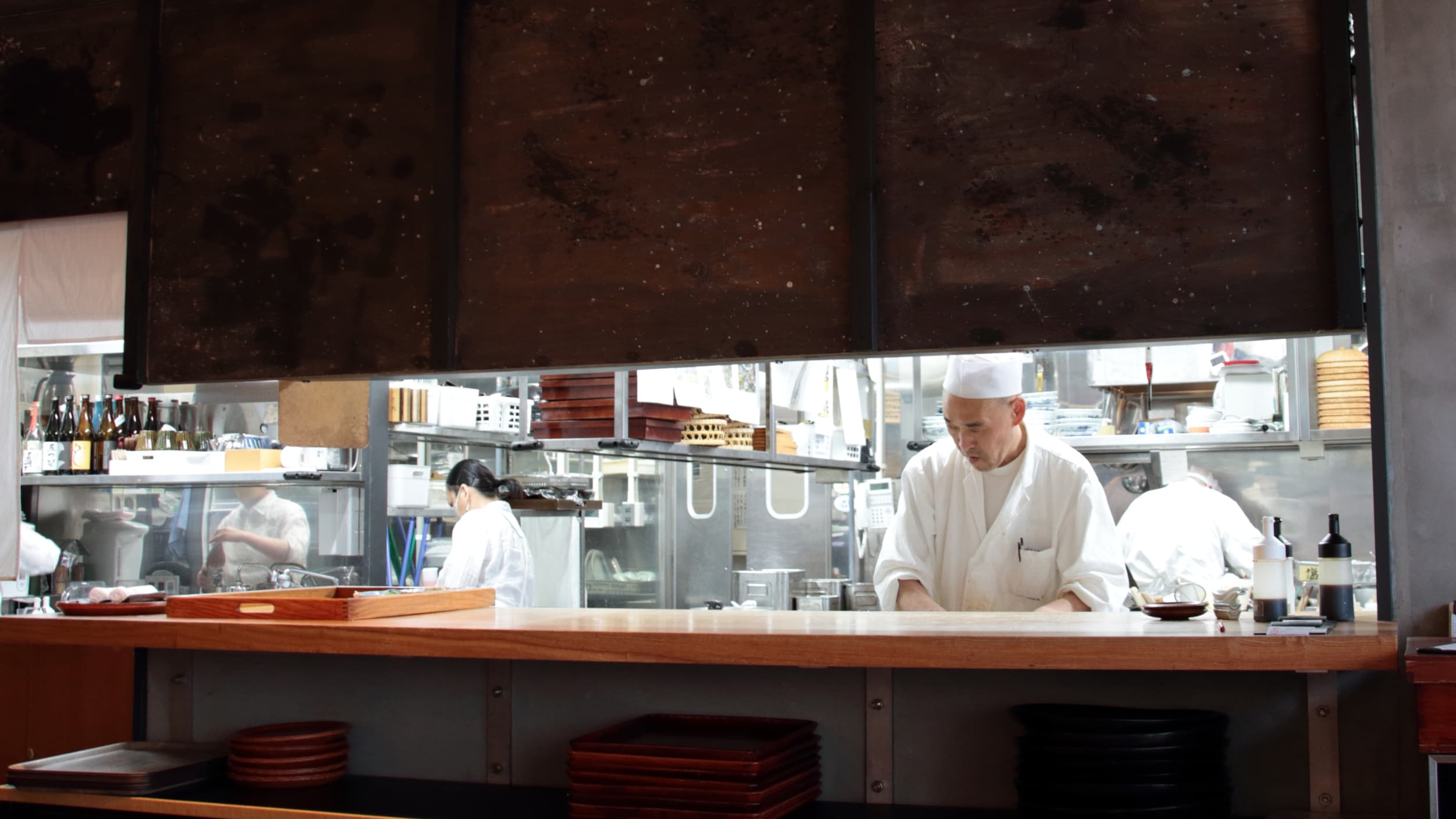 Inside the restaurant / Umi to Sora Maru to Hoshi (Sea, Sky, Maru and Hoshi) is a restaurant that mainly serves Japanese cuisine.