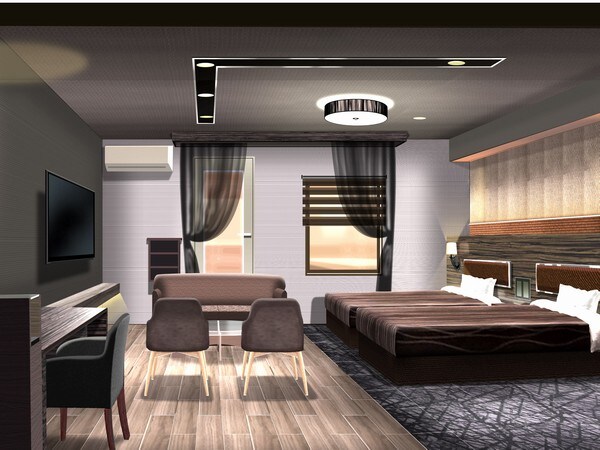 Twin room with open-air bath [Non-smoking]