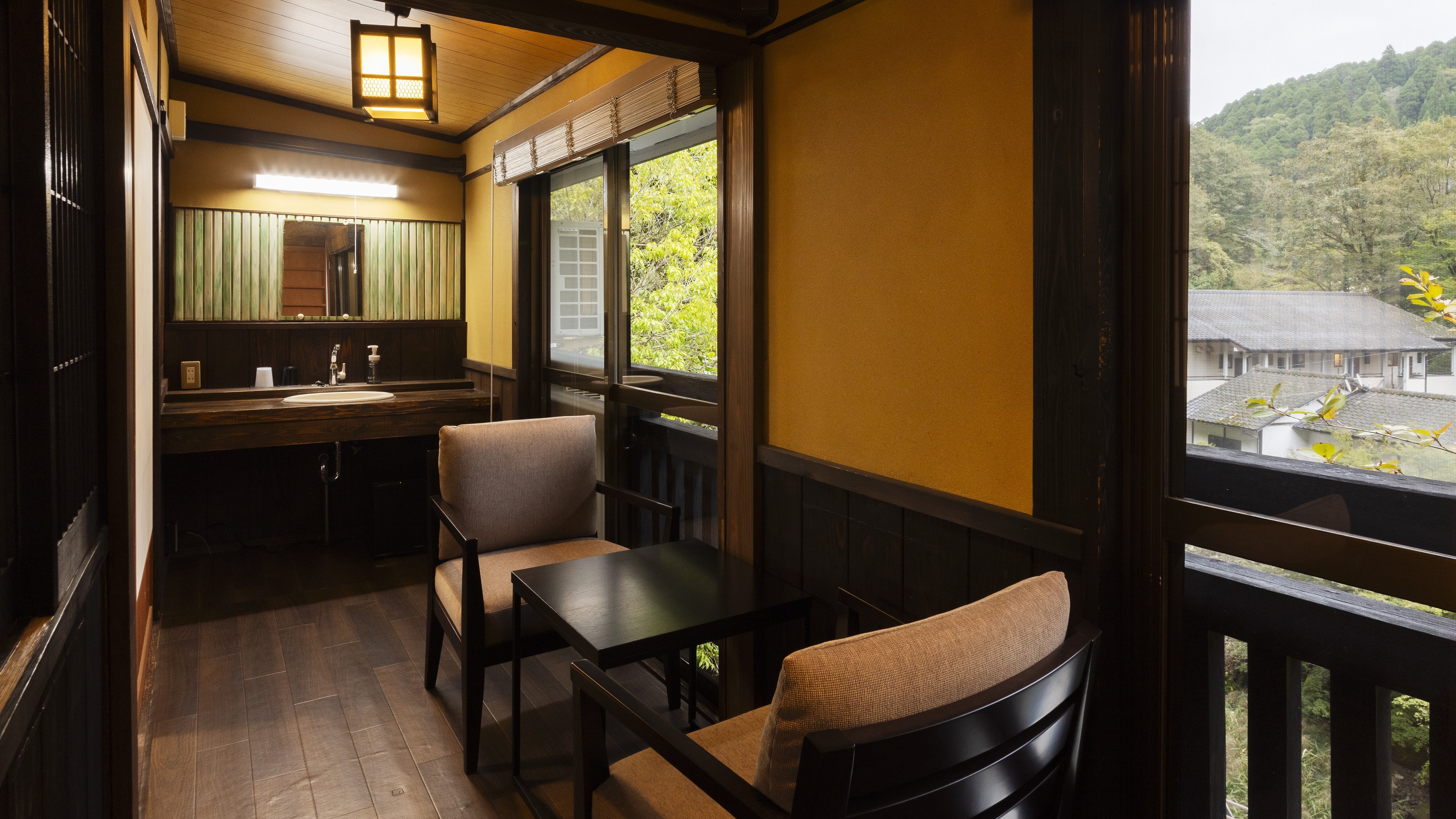 Two adjacent Japanese-style rooms