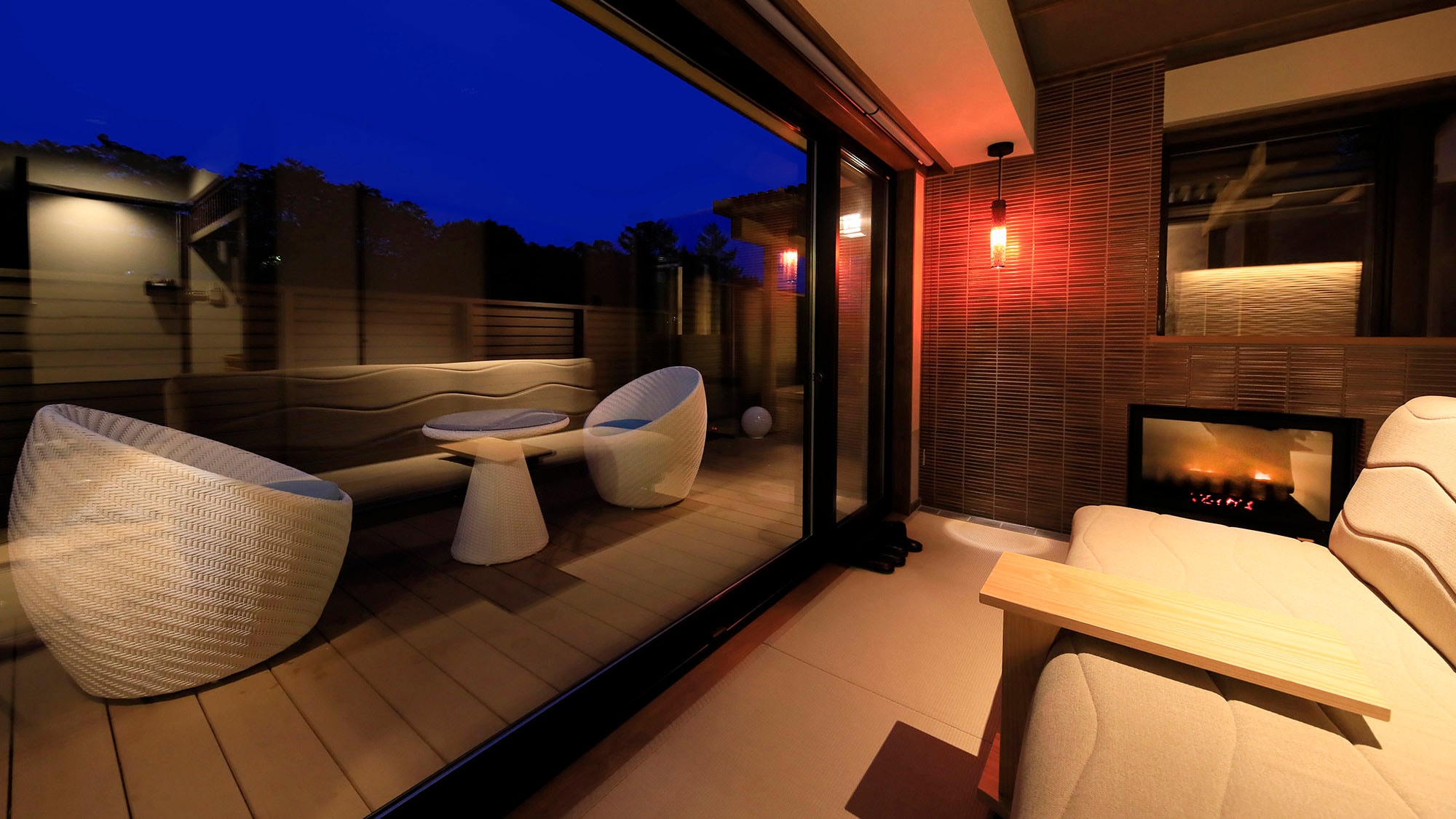 [Linglong] Japanese modern special room with 2 open-air baths