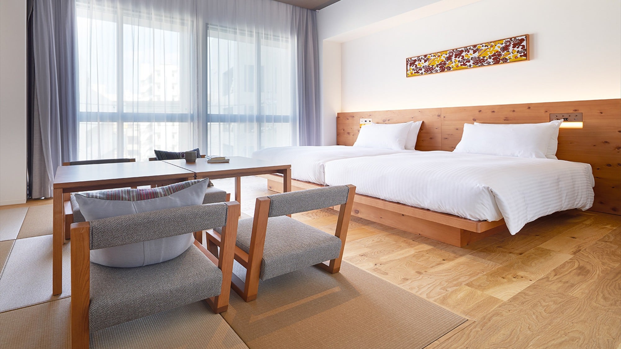 Tatami Twin (Kamar Jepang dan Barat: 2-3F)