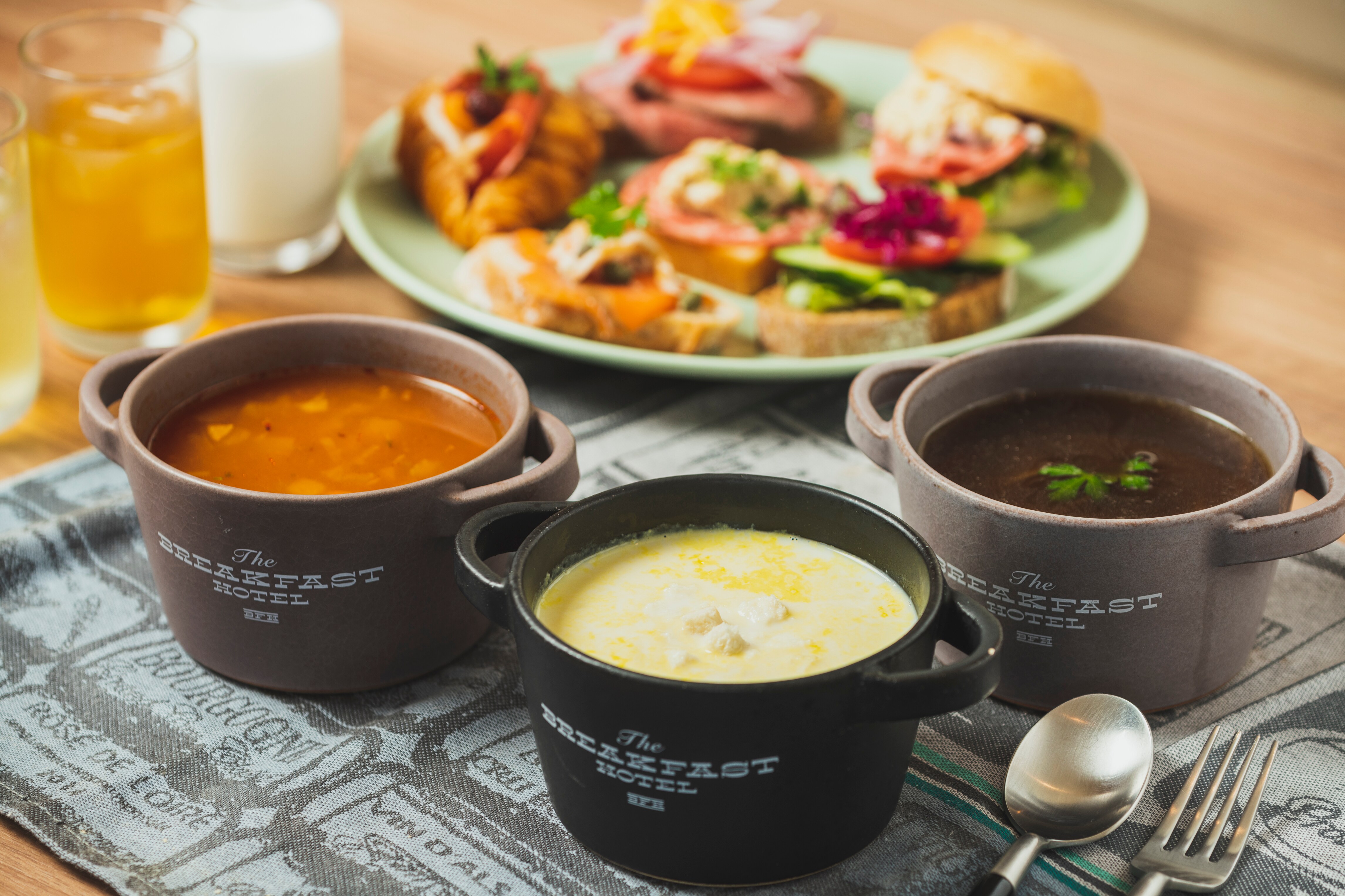 You can choose from 6 different soups