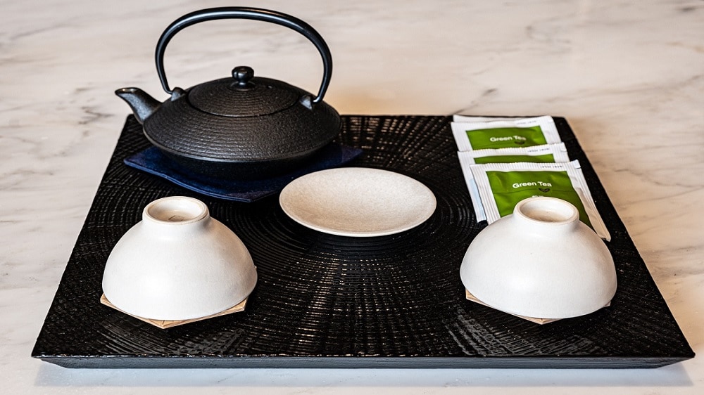 [Guest room amenities (main building suite room)] Tea set
