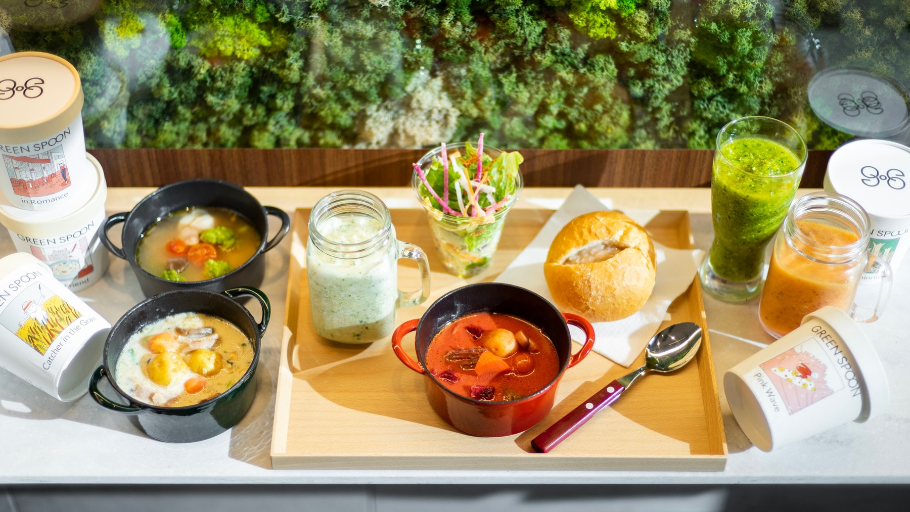 GreenSpoon×Ginza "Moon and Flower" Jam Bread