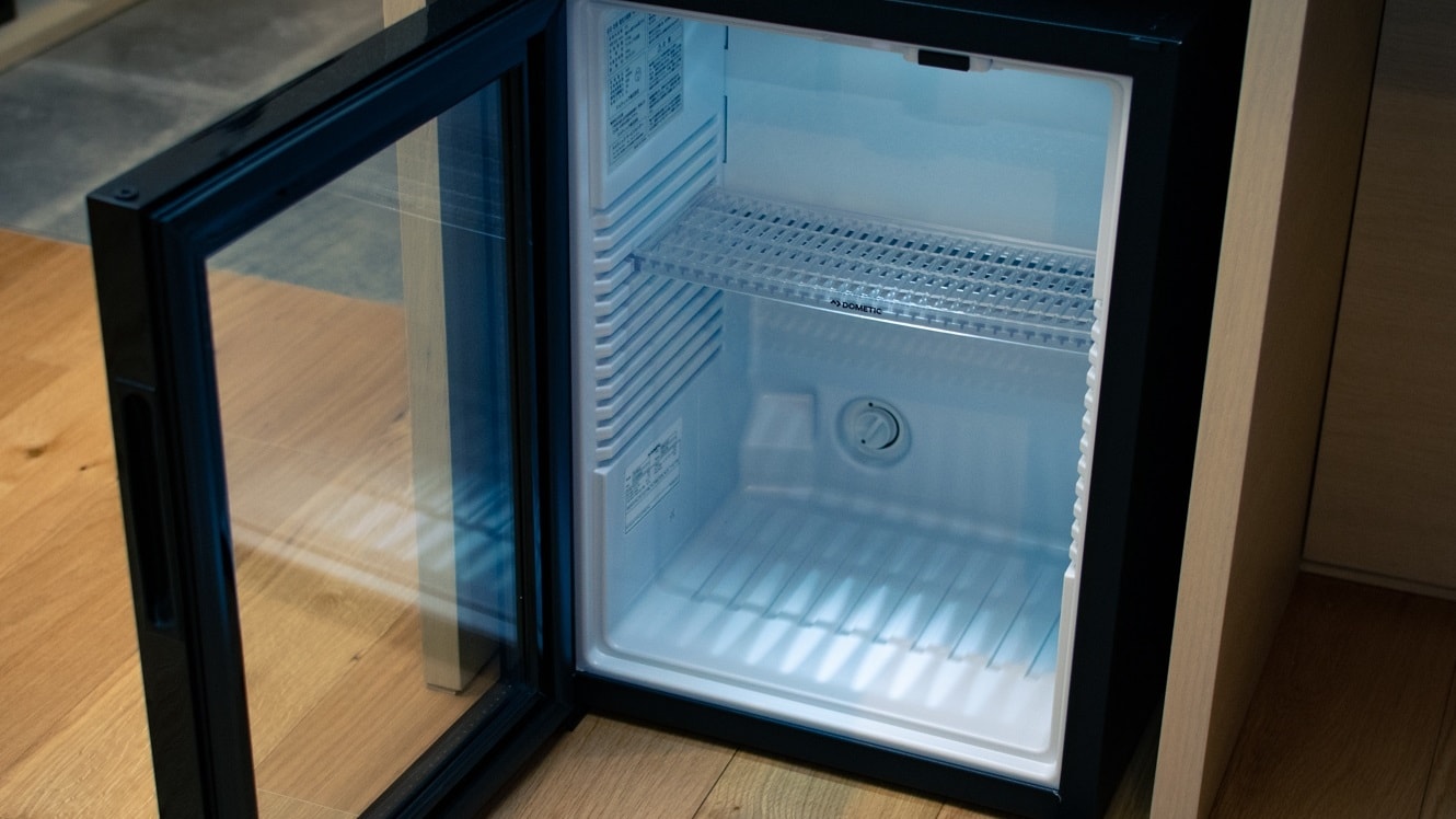 [In-room refrigerator]