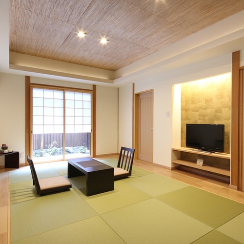 日式房间（12张榻榻米） 带露天浴池的房间