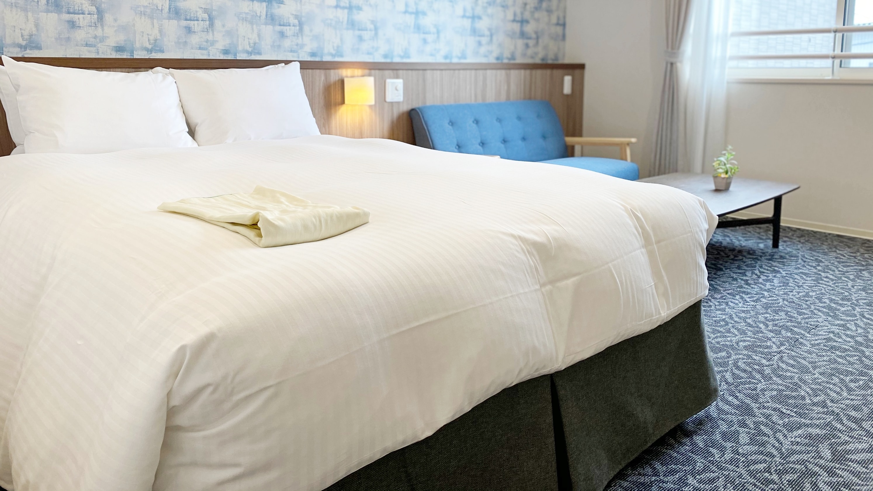 [Double room] Simmons bed, which is also used in luxury hotels