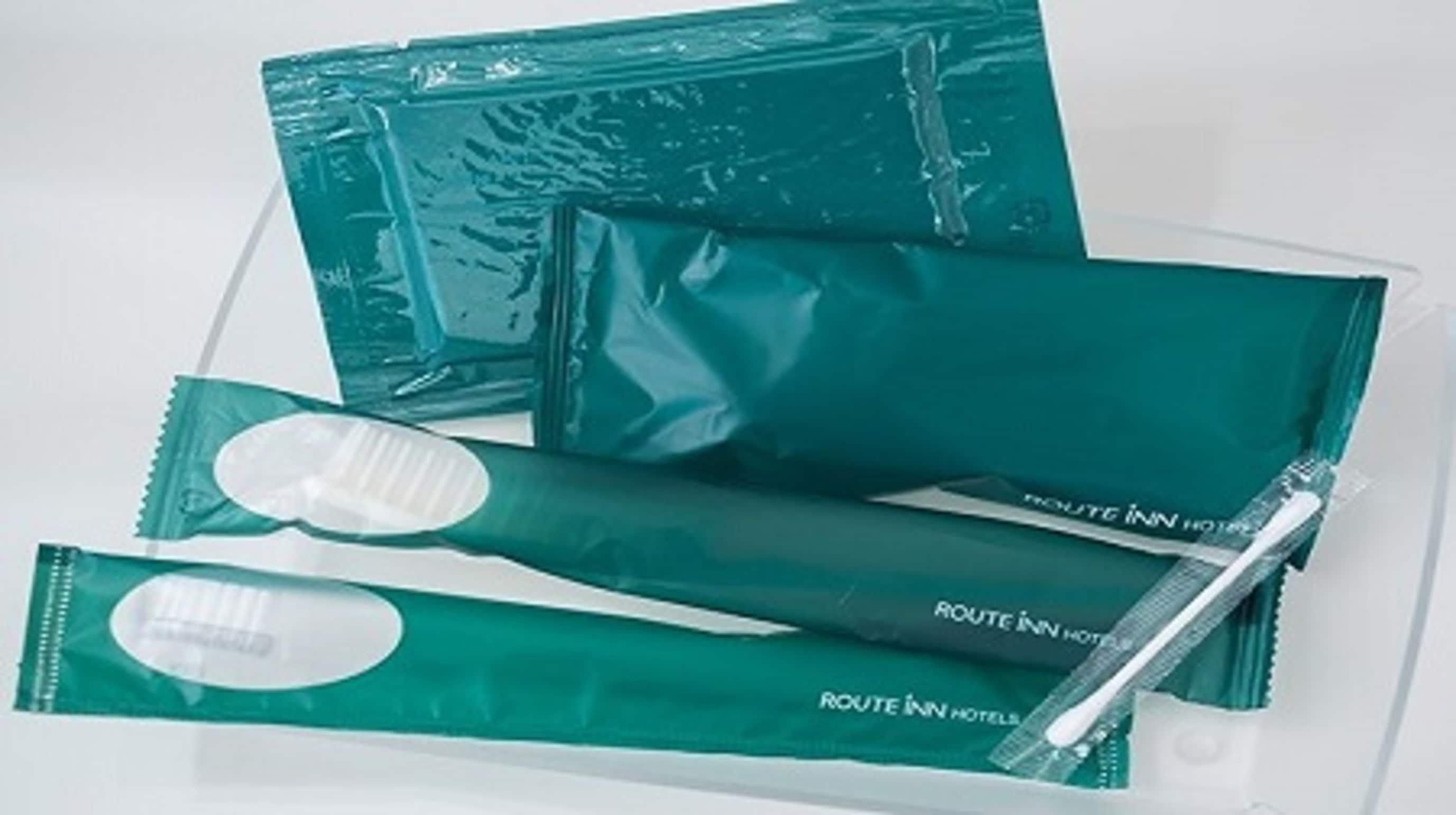 Toothbrush, razor, hairbrush, body sponge, cotton swabs