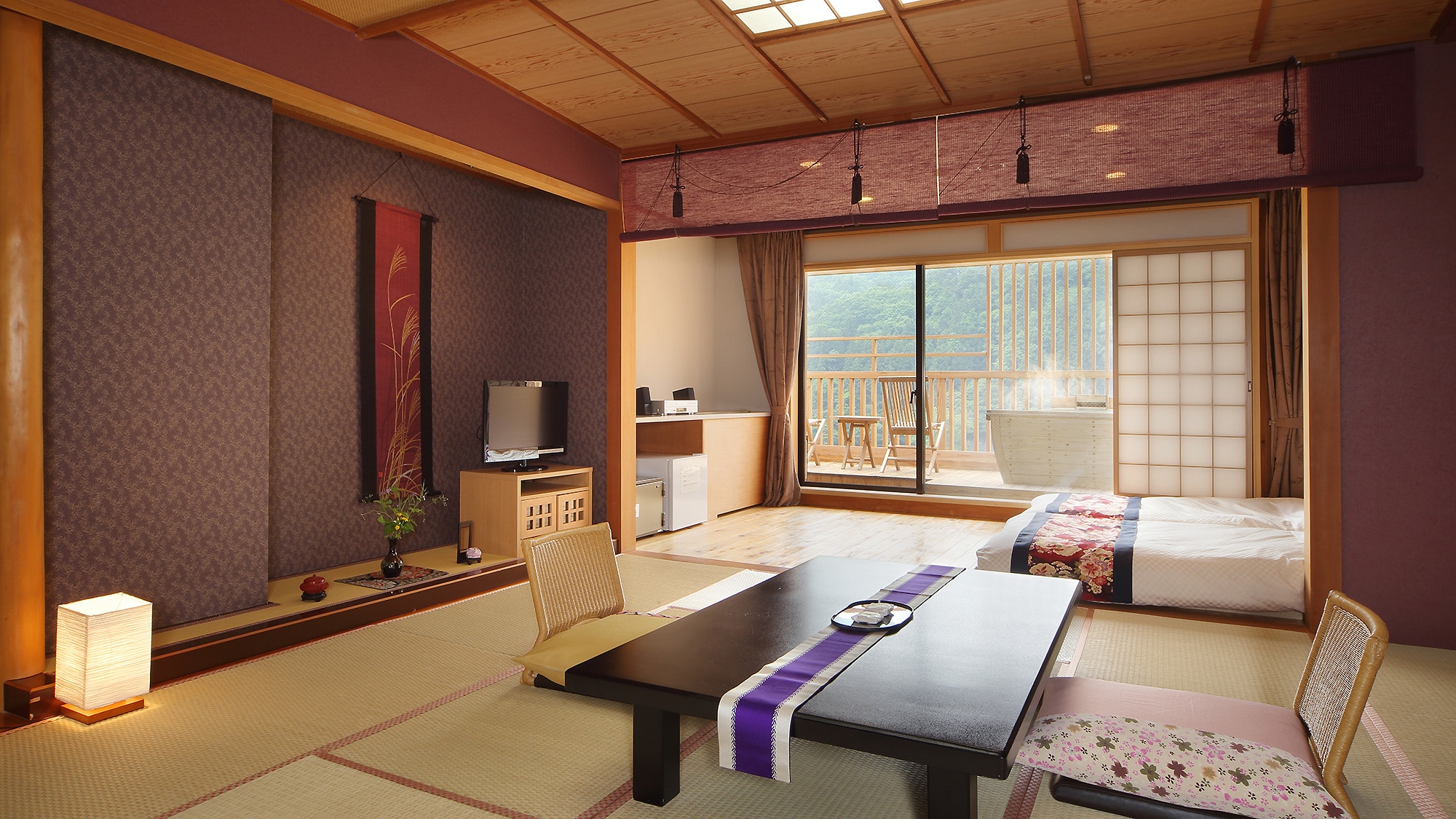 Kamar bergaya Jepang-Barat dengan pemandian terbuka "Yuzu no Ma"