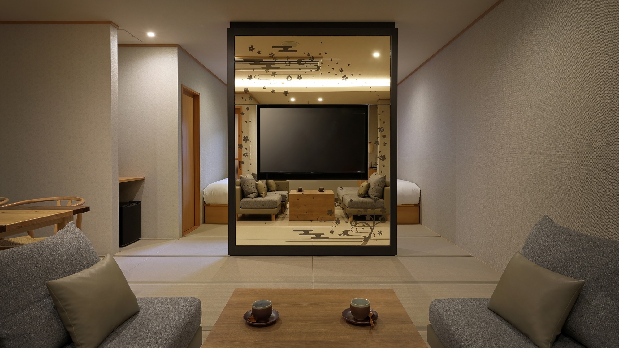 [Hana] Phòng Nhật Bản-Tây Âu có bồn tắm bán lộ thiên (Tòa nhà chính Tsuruya)