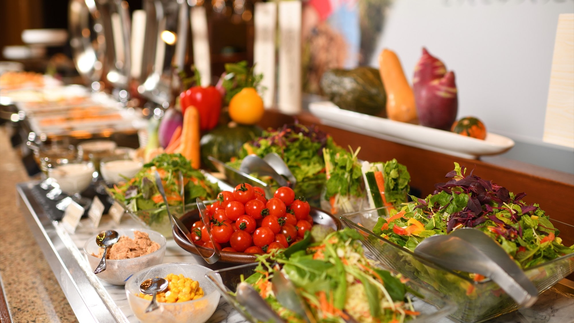 [Breakfast] Breakfast with plenty of fresh vegetables (example)