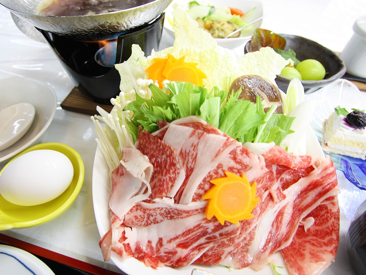 Kaiseki plan (sukiyaki) example