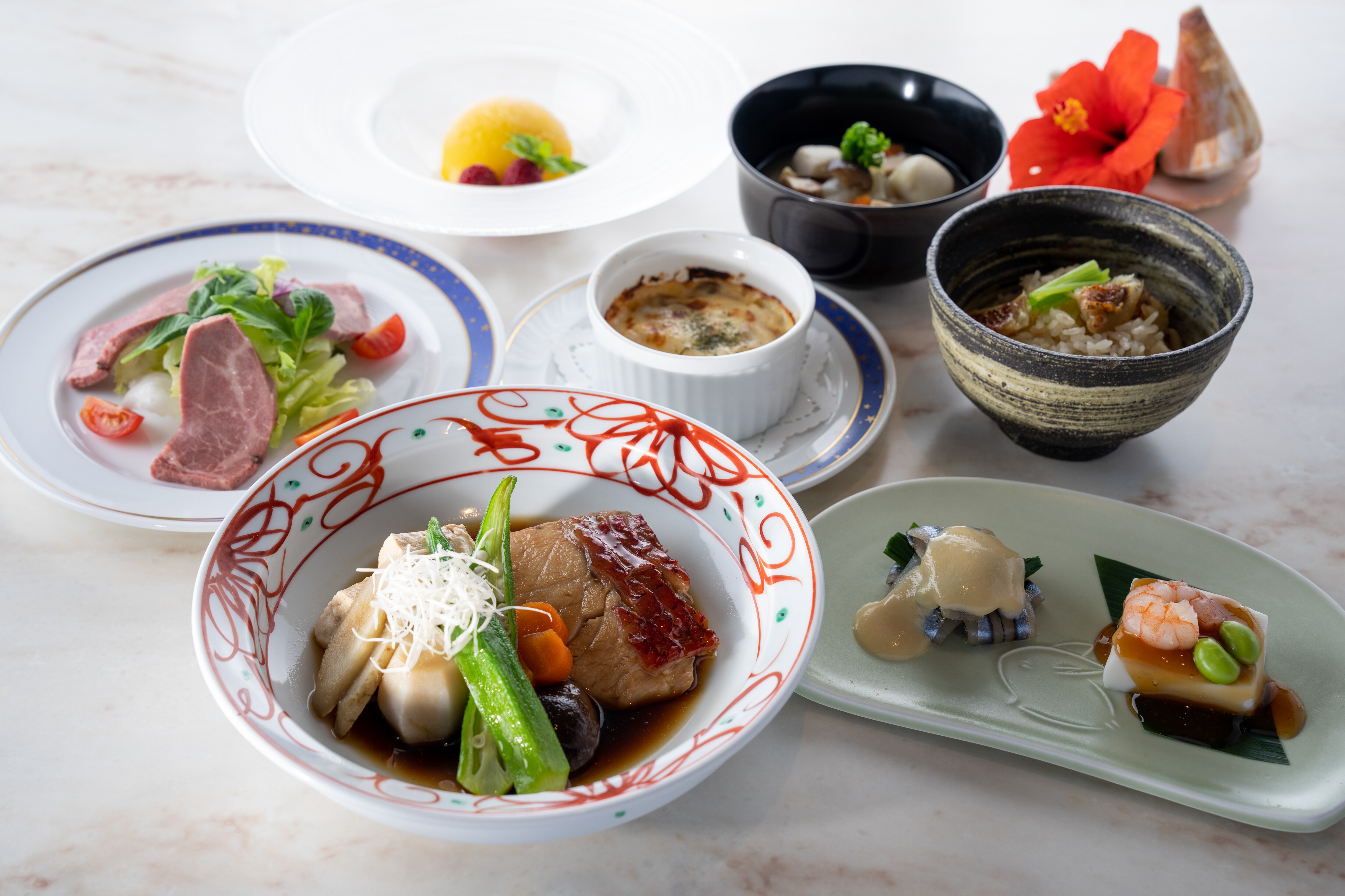 Recommended Japanese fish dishes: Japanese and Western course