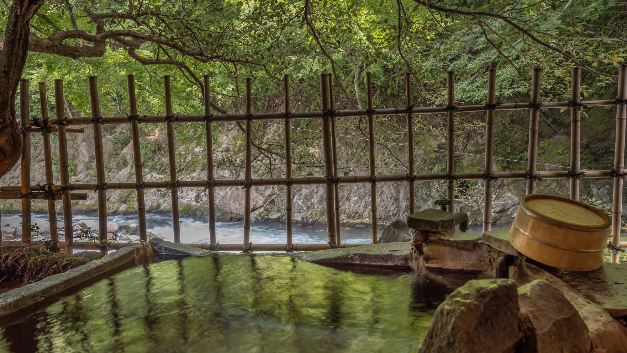 Japanese-style room with open-air bath (example)