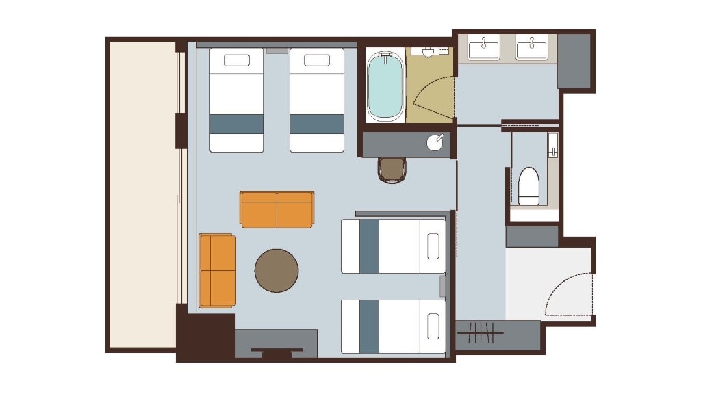 La Vista Force (46 square meters)/High floor (view terrace)