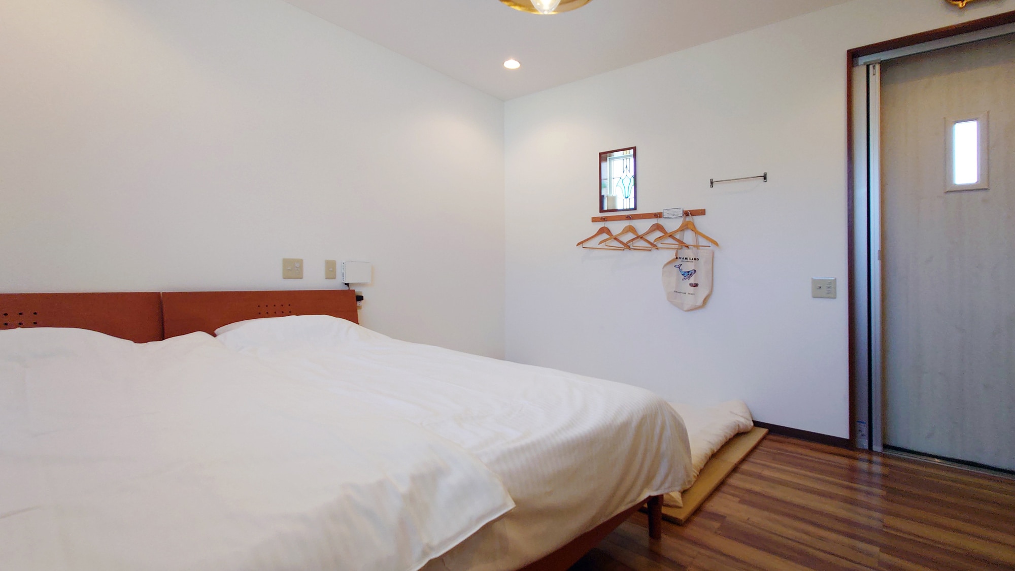 [1F Villa Twin Room Barrier-Free] Up to 3 people can be accommodated.