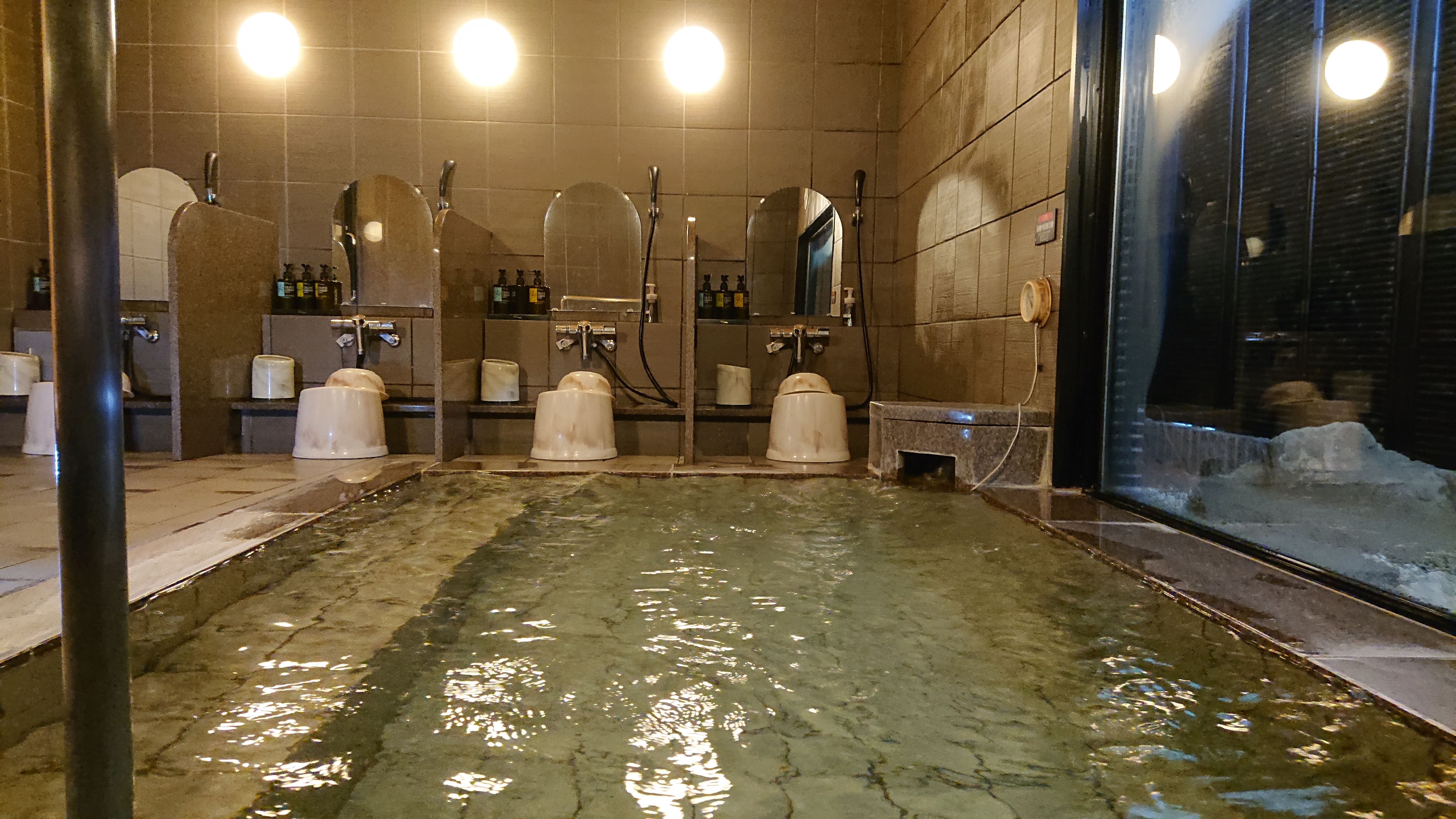 Women's public bath washroom