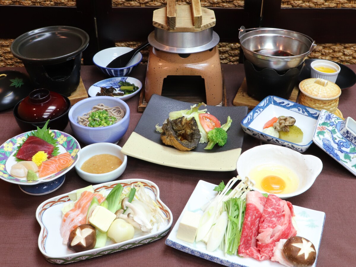 Shinshu beef sukiyaki banquet course