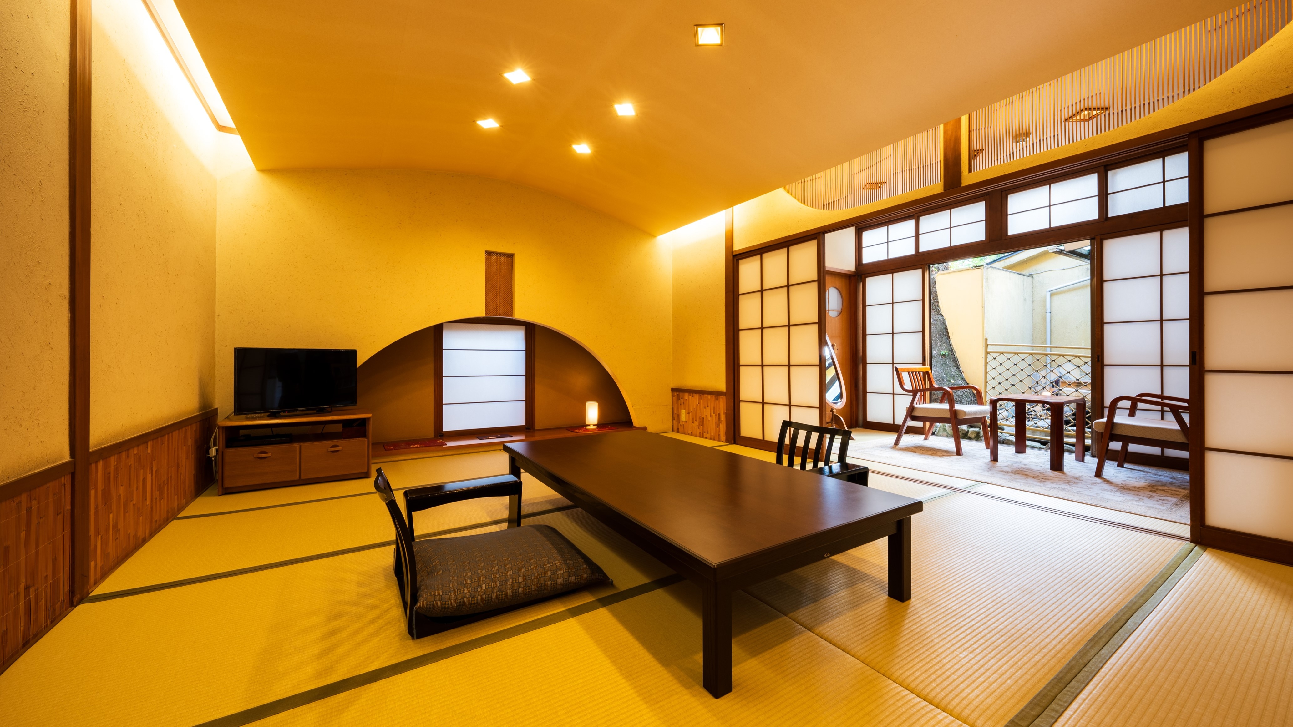 【사잔카】4 다다미+12 다다미/노천탕+내탕