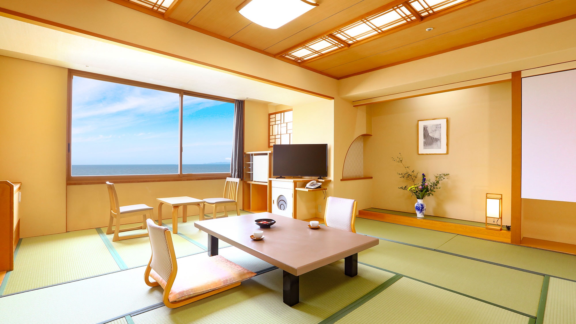 [Bebas Rokok] Kamar bergaya Jepang dengan pemandangan laut 10 tikar tatami