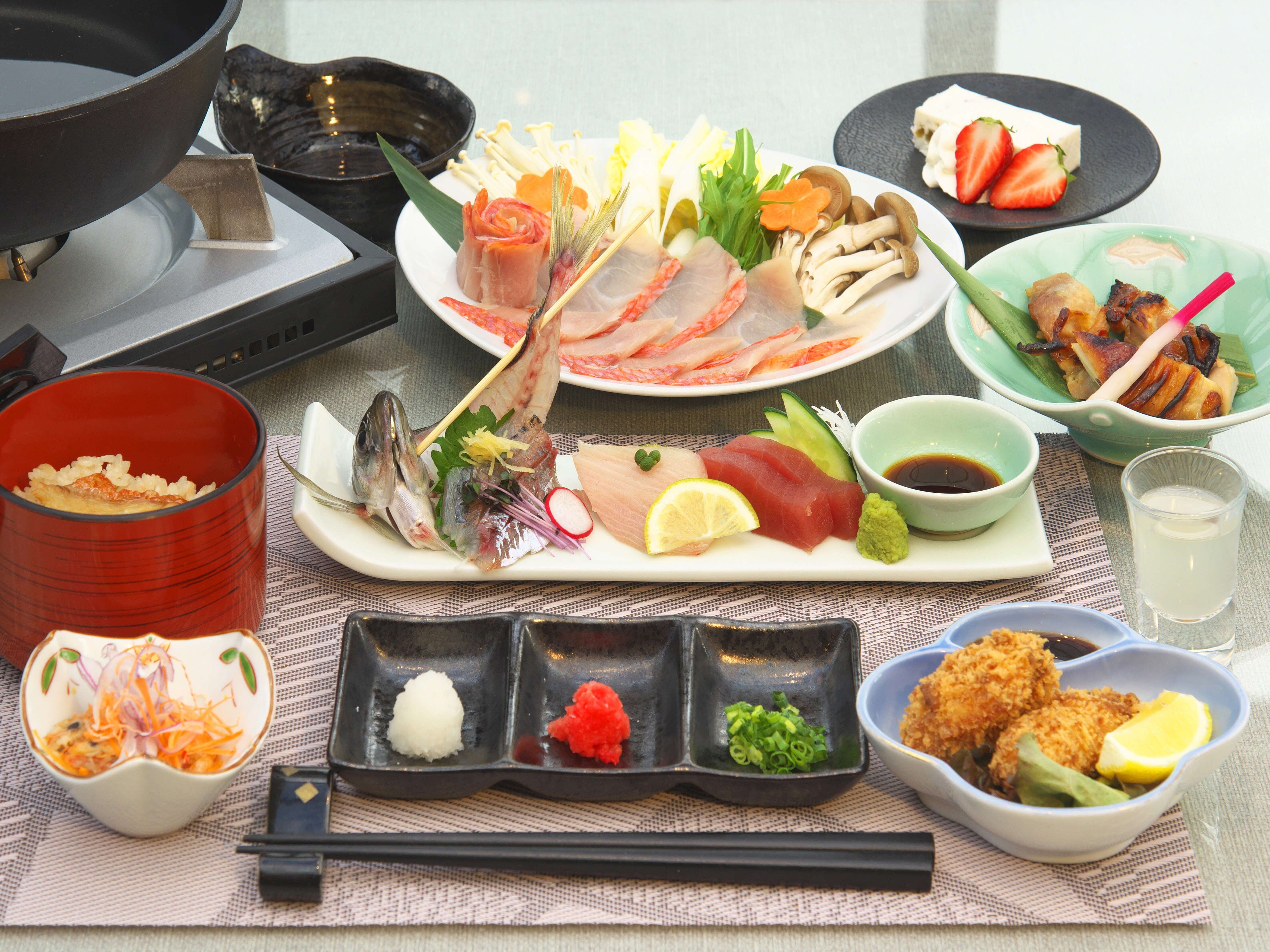 [Dinner] Ito Sanso's specialty, golden-eyed snapper shabu-shabu