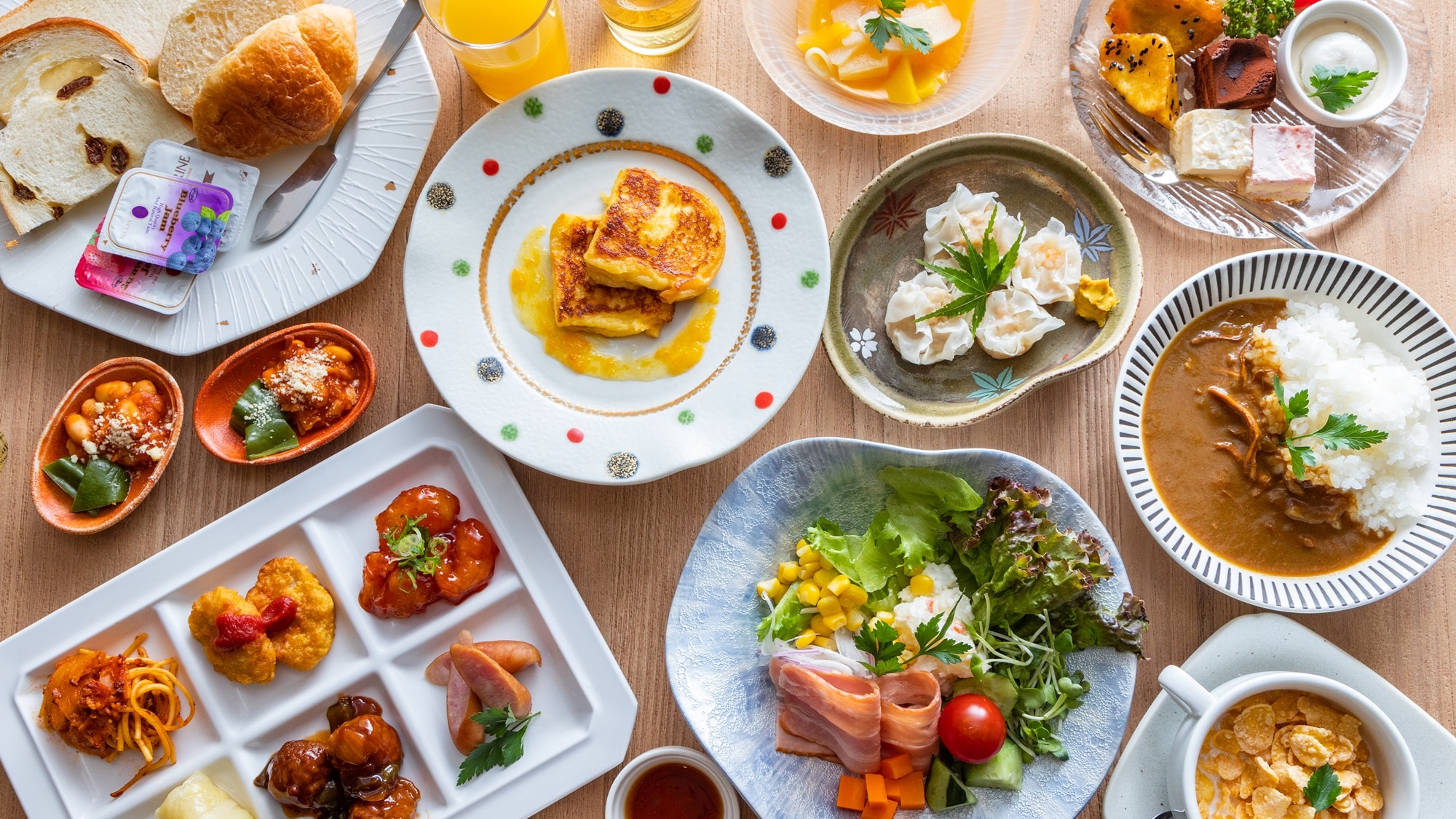 *[早餐]西餐（範例）我們還提供令人滿意的菜單。