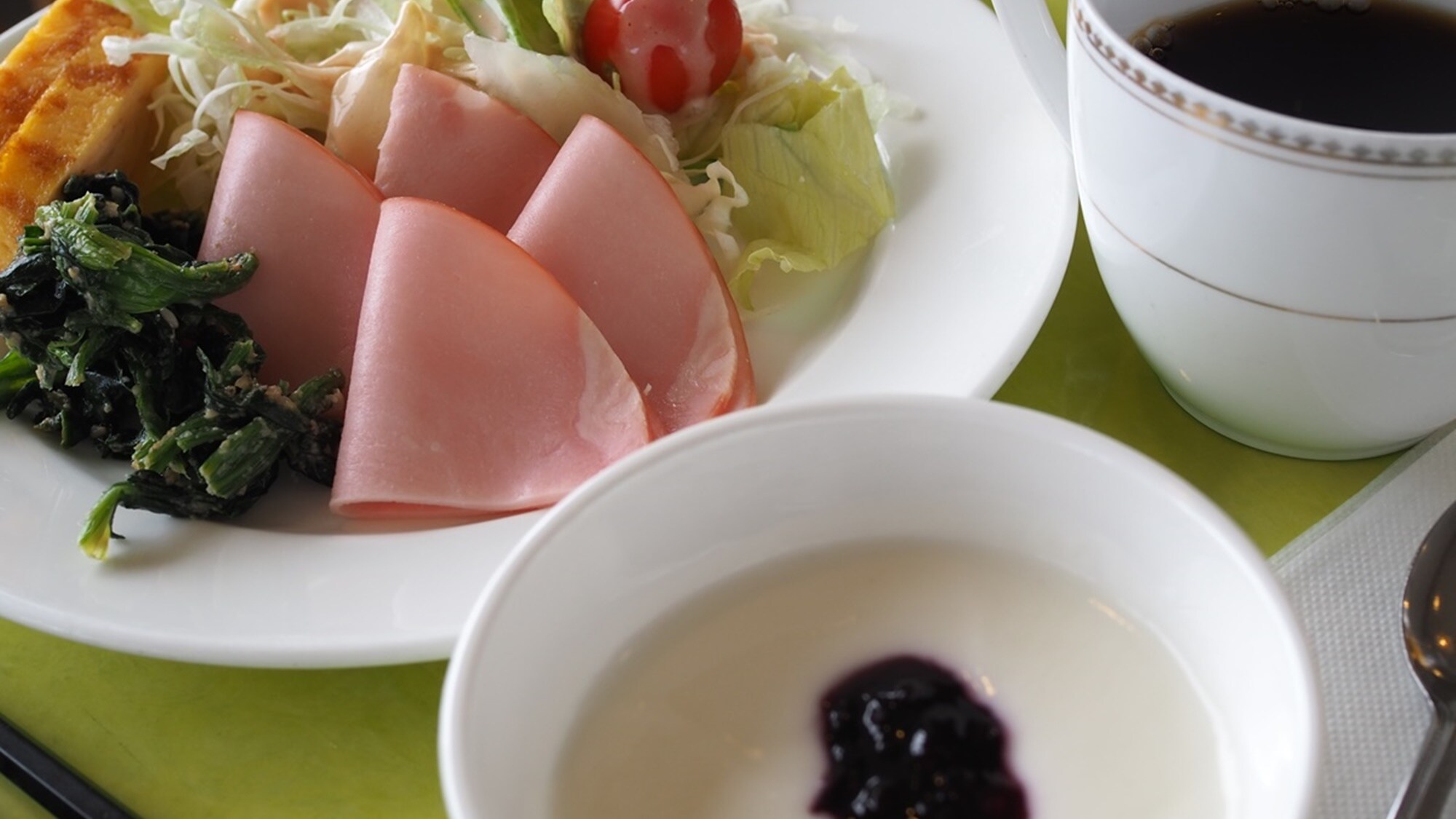  【早餐】雖然是免費的早餐，但如果你認為它只是麵包，那就大錯特錯了。我很滿意，因為它是一種不錯的自助餐風格♪