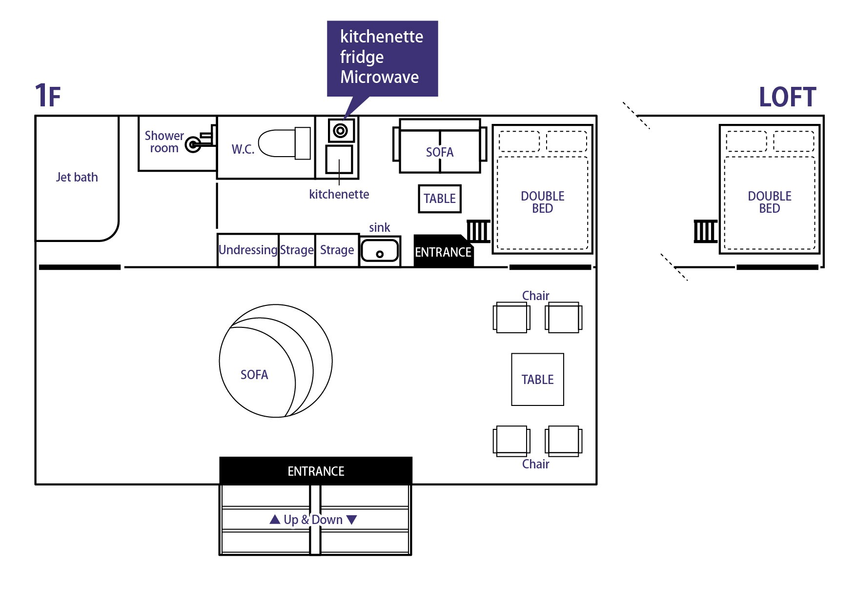 [Starry Sky Living] Deluxe Room with Jacuzzi Layout
