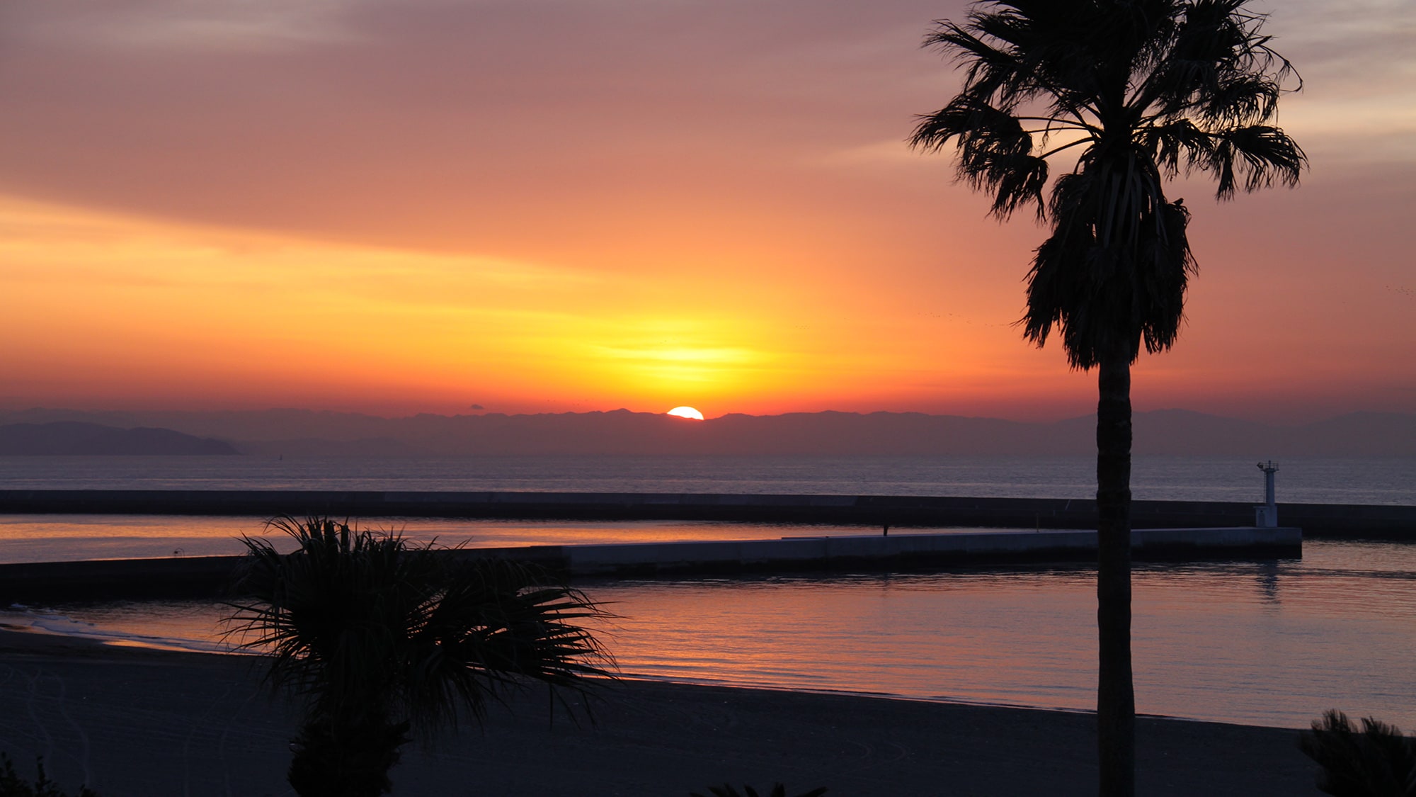 <Sunset from the hotel>