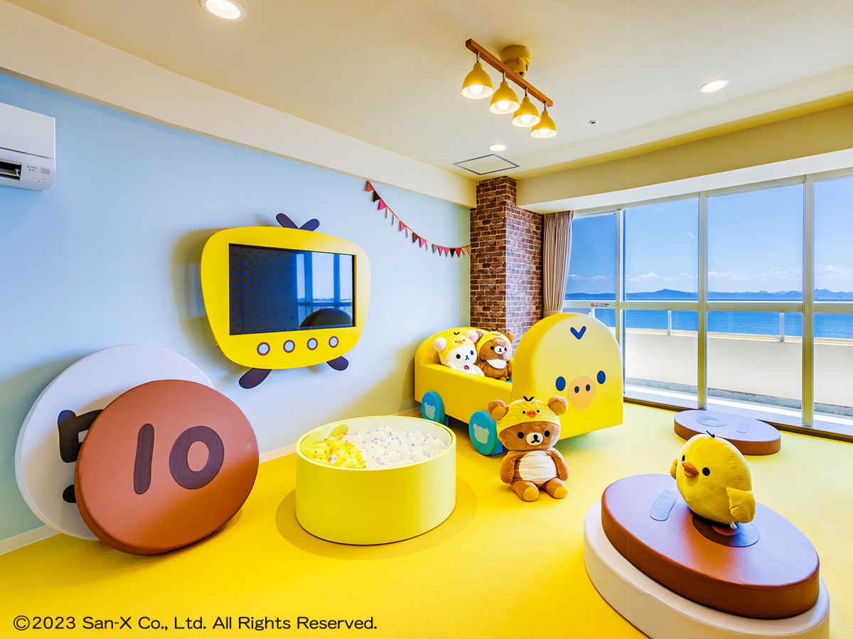 Rilakkuma sedang menunggu di Kiiroi Liquor! (gambar)