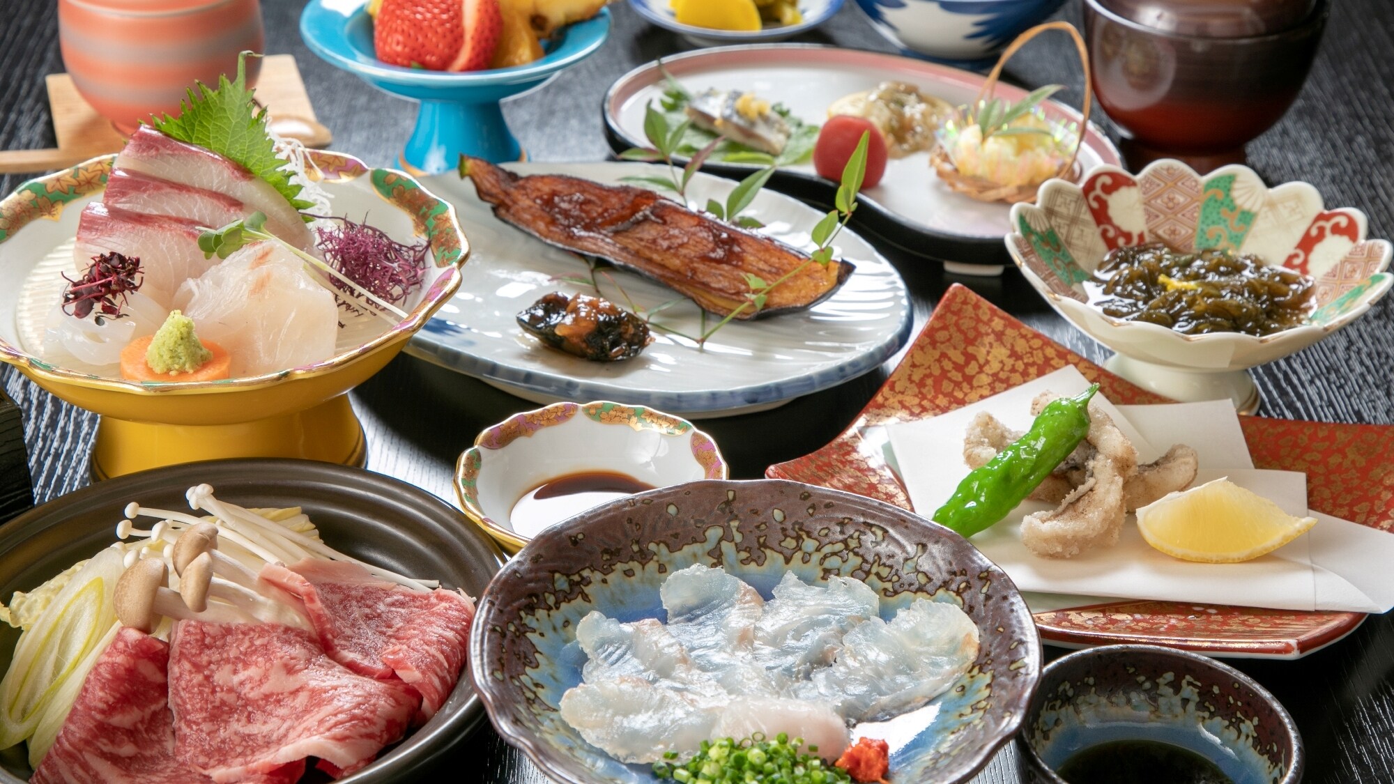 ■Gói tiêu chuẩn Takezono Kaiseki■ Bữa ăn kaiseki cho phép bạn thưởng thức hương vị của mùa, sử dụng nhiều hải sản tươi sống từ Shimonoseki