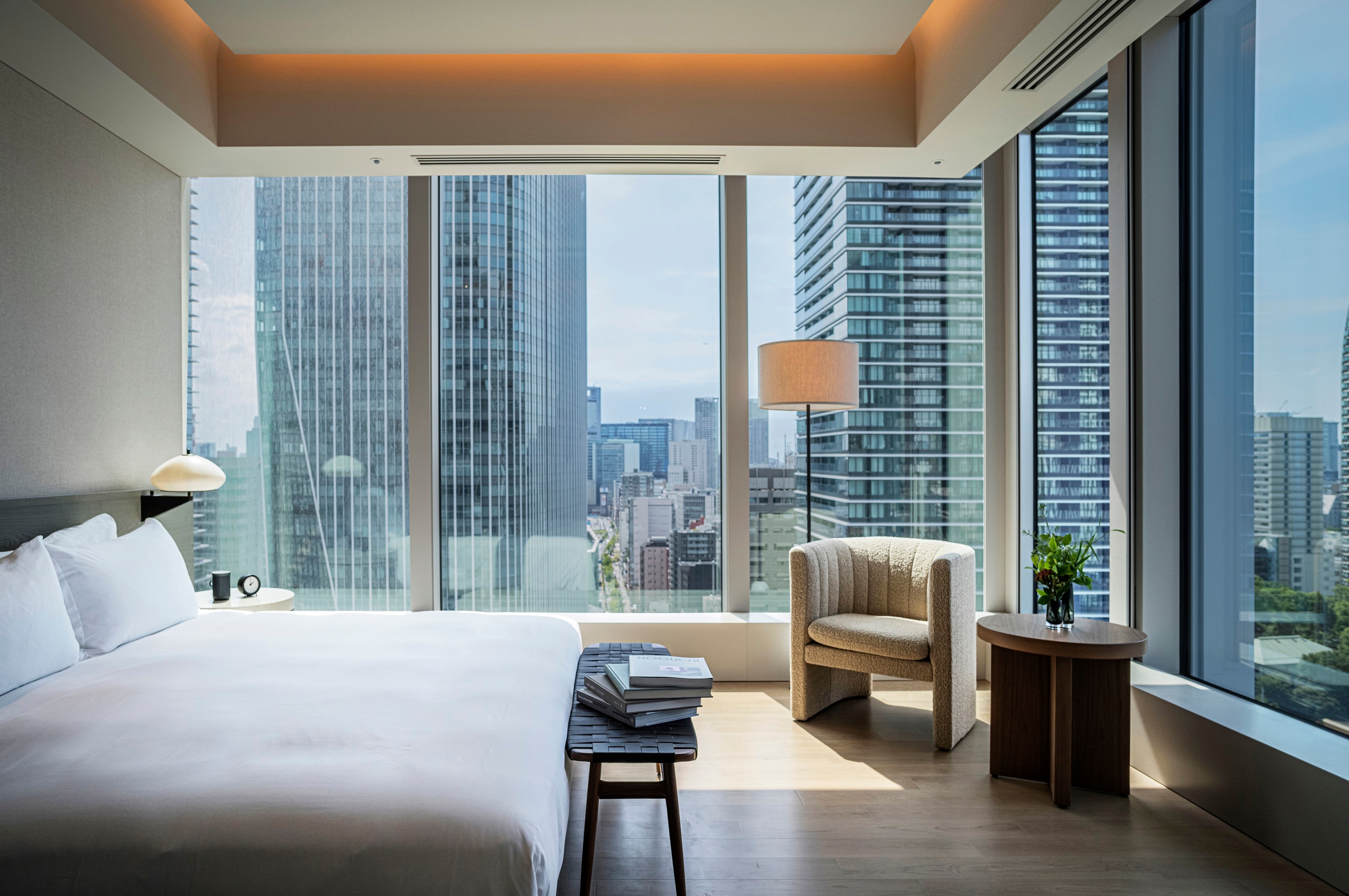 Deluxe Corner Suite King with Tower View Bedroom