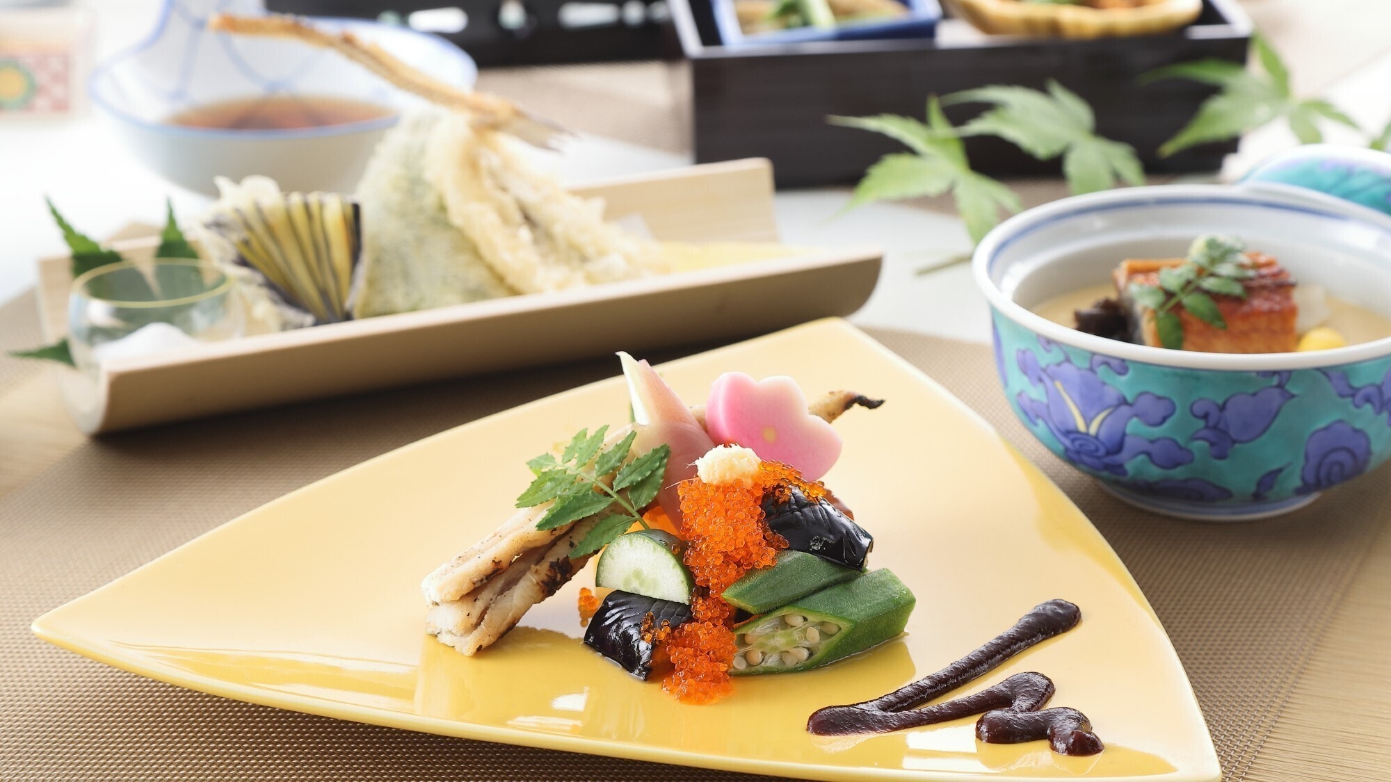 Dinner example: [Summer] Kyoto-style creative banquet with summer vegetables