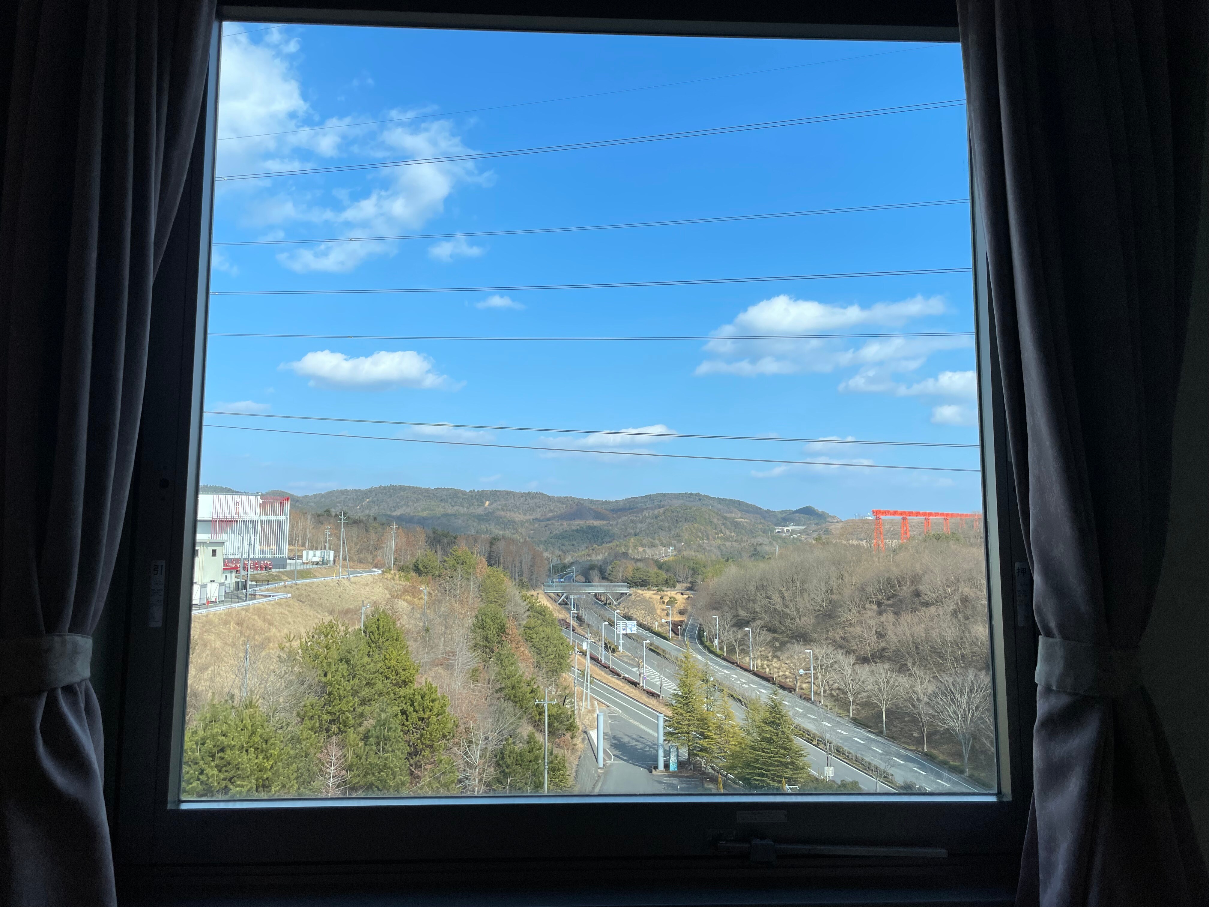 View from the guest room on the east side (King room, Twin room, Double room on the south side)