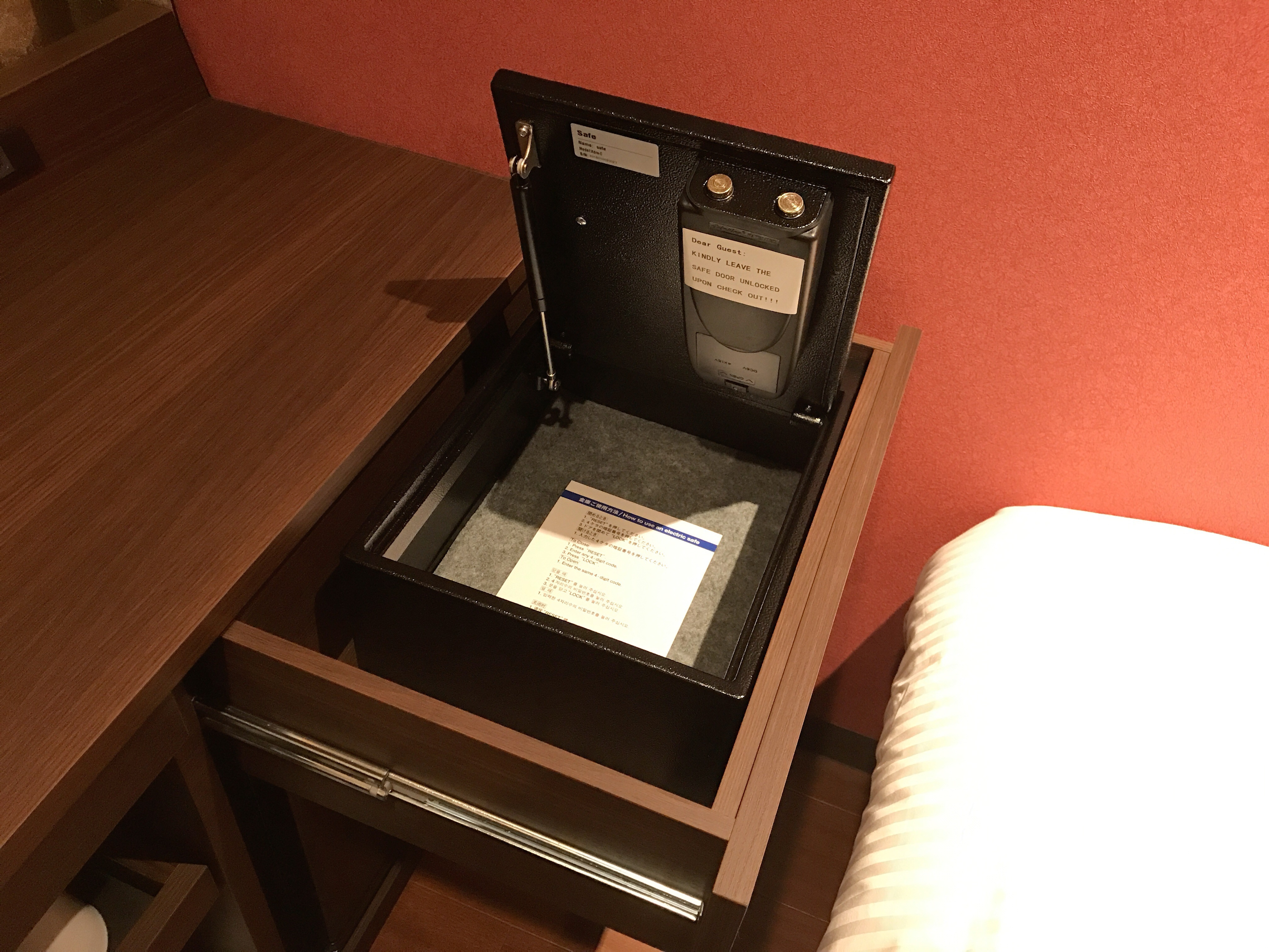 In-room safe